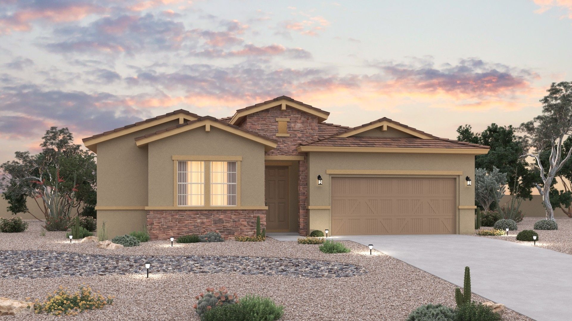 Elevation B – Ranch Hacienda