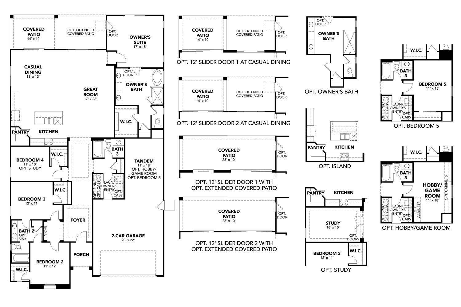 Explore luxury residential architecture with this single-family home floor plan.  Bedrooms: 4 – 5   Bathrooms: 3