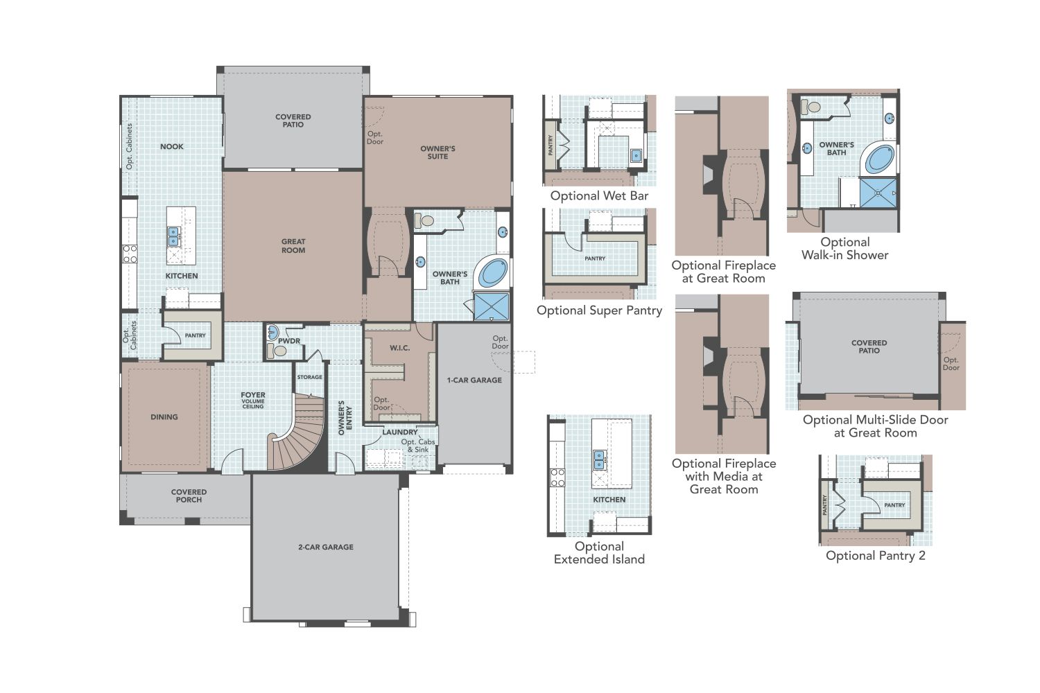 Explore luxurious residential architecture in this single-family home design, featuring modern elegance and style.