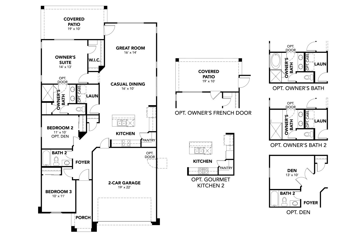 Explore luxury residential architecture with this single-family home layout featuring 3 bedrooms and elegant design.