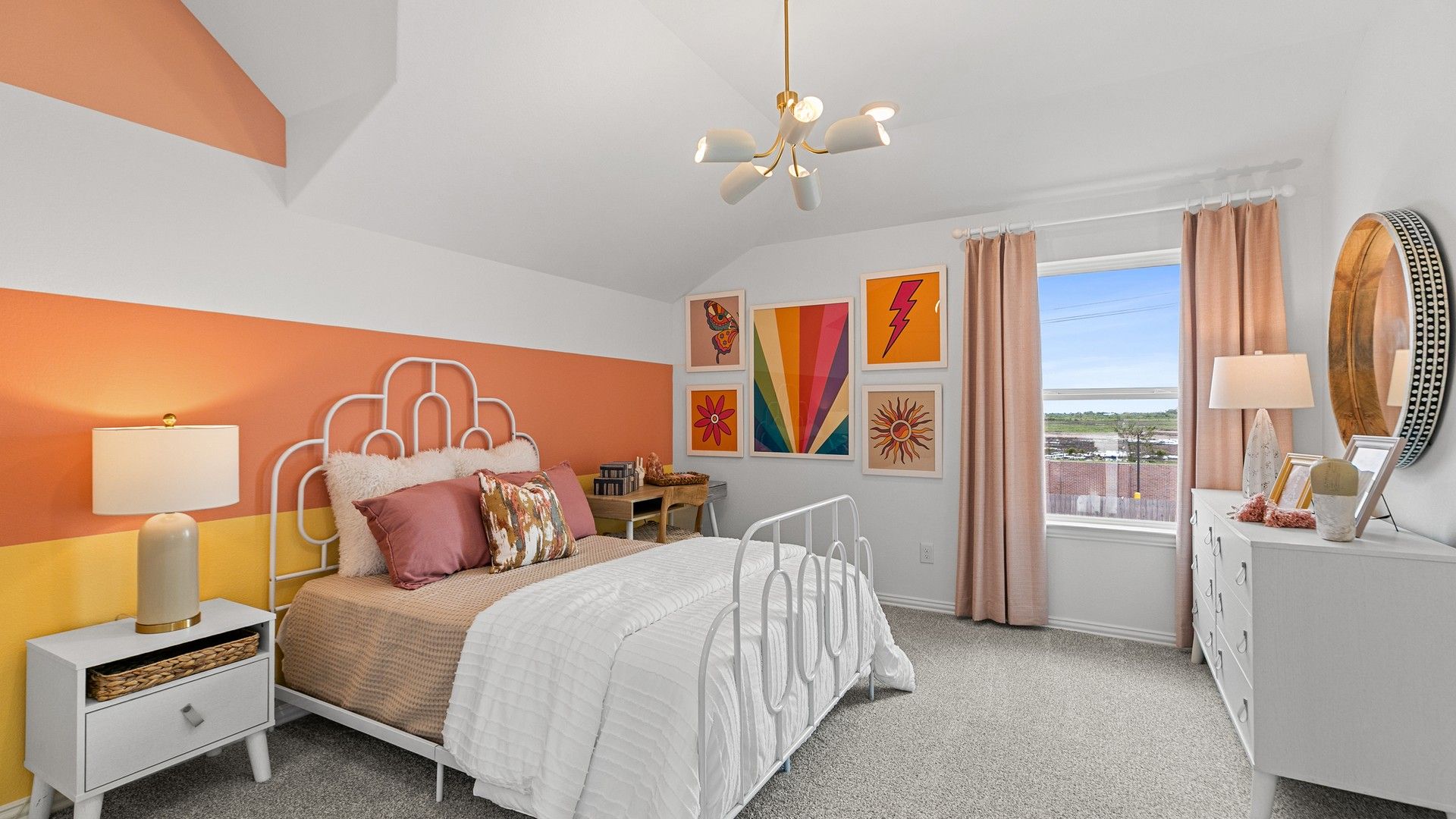 Contemporary design features bold wall colors and refined furnishings in Beamer Villas.