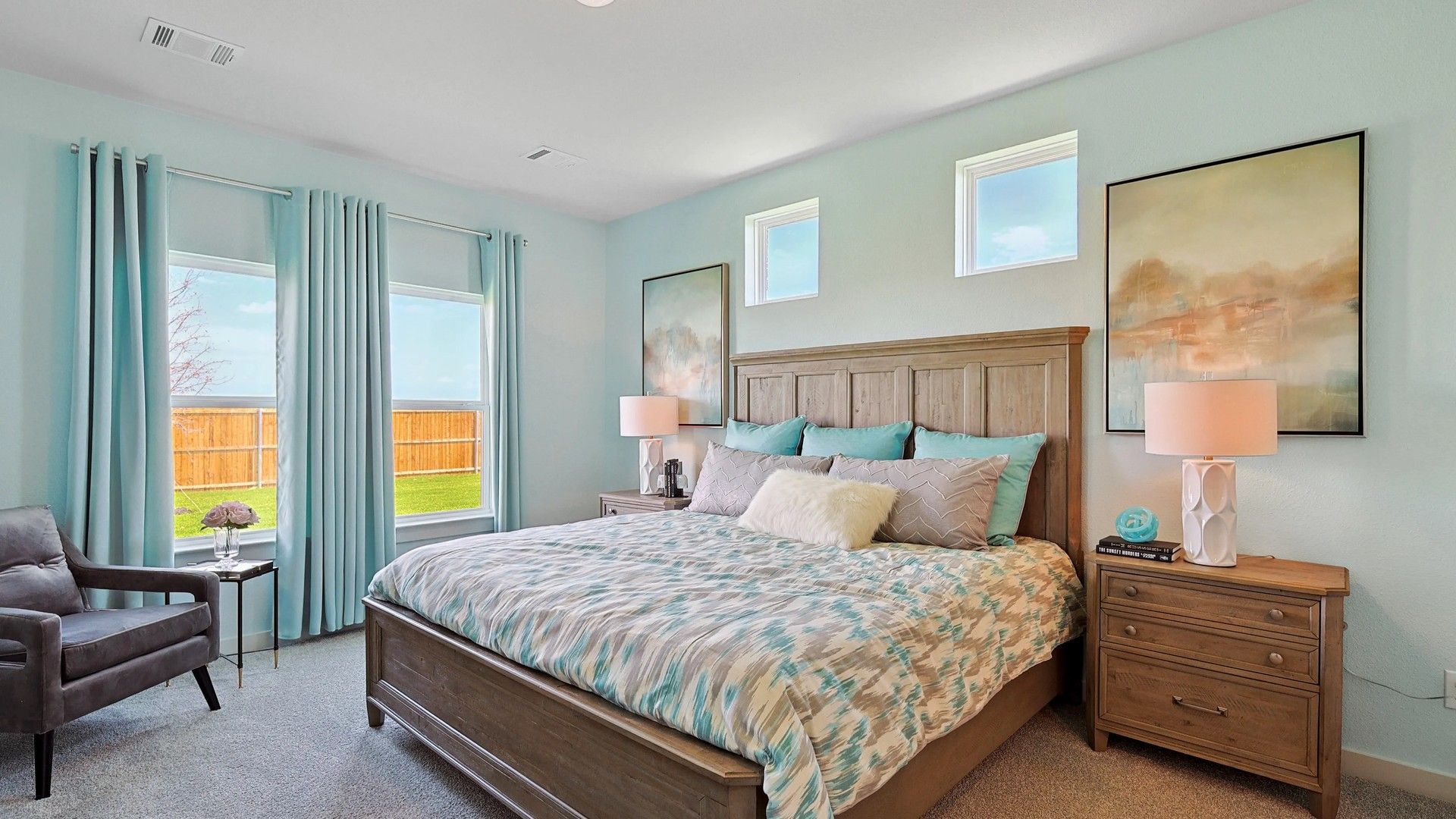 Indulge in serene luxury with spacious design and abundant natural light in Patriot Estates.