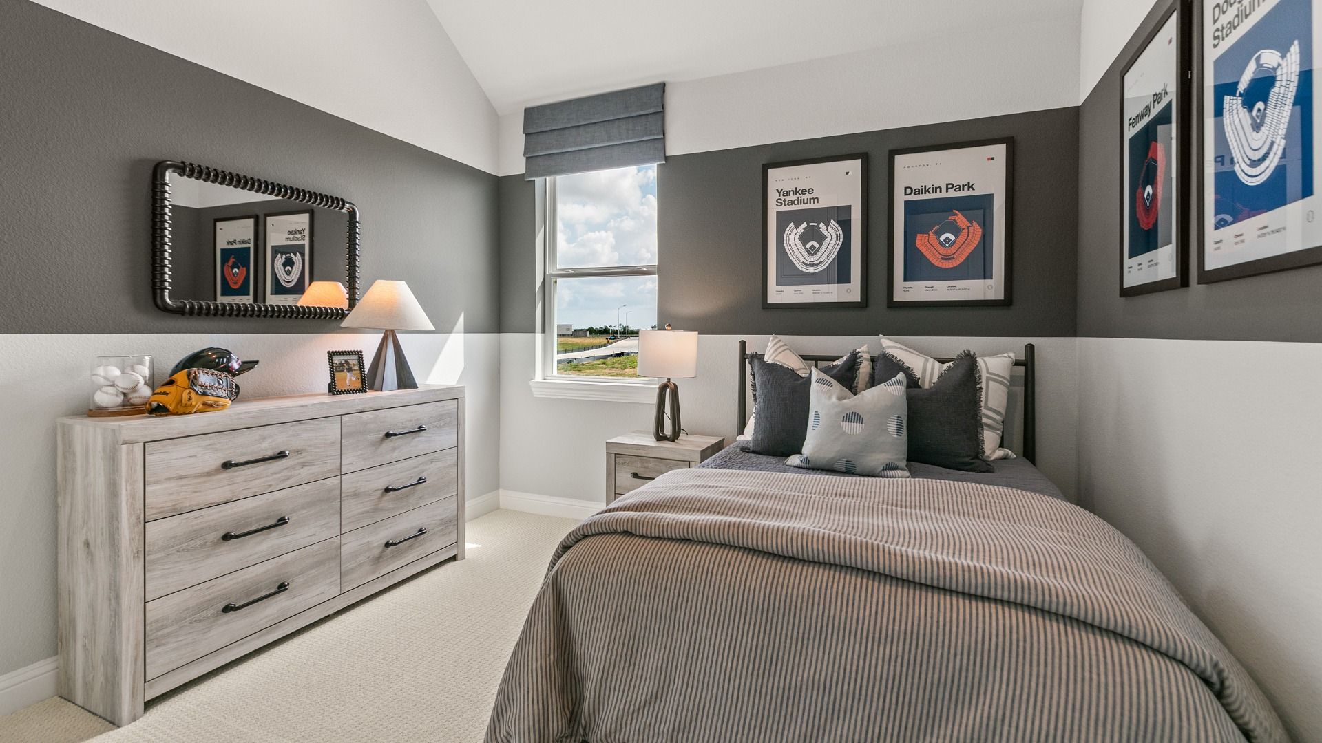 This secondary bedroom is perfect for guests, family, or additional living space in Westland Ranch.