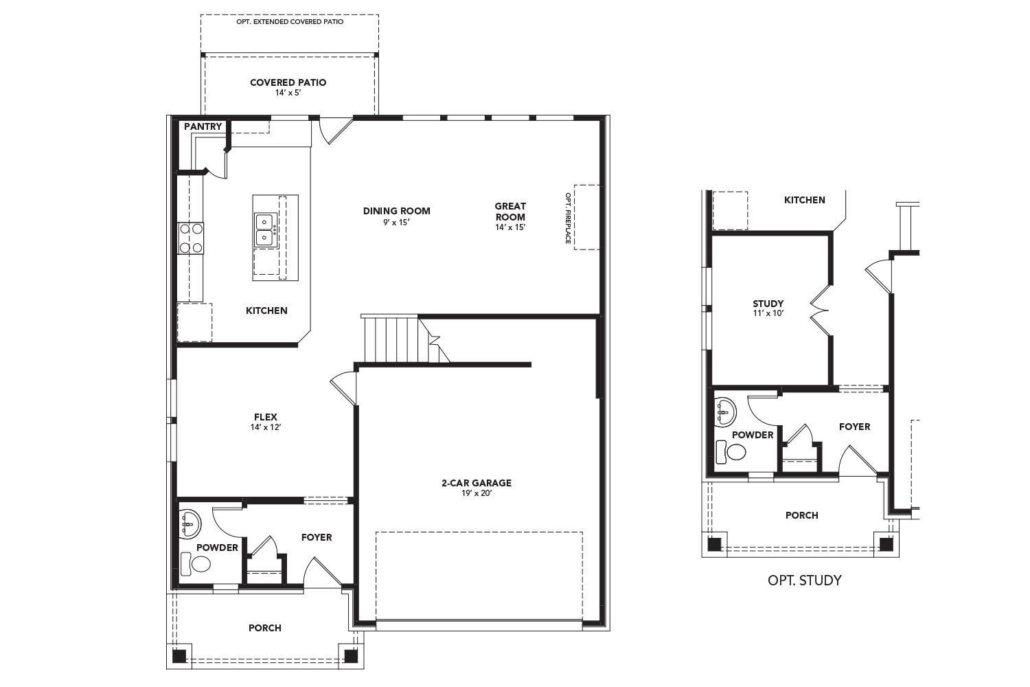 Explore luxury single-family home design with four bedrooms, 2.5 – 3.5 baths, and stunning architectural features.