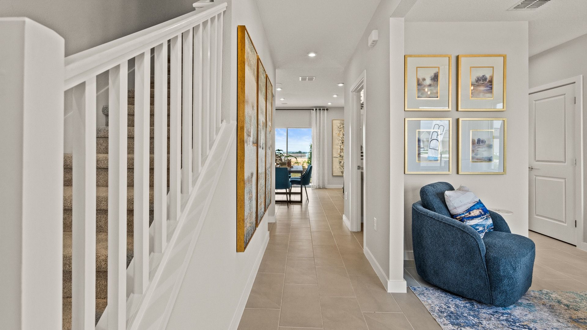 Entry to the Highbourne with the flex space by DRB Homes in Hamilton Bluff.