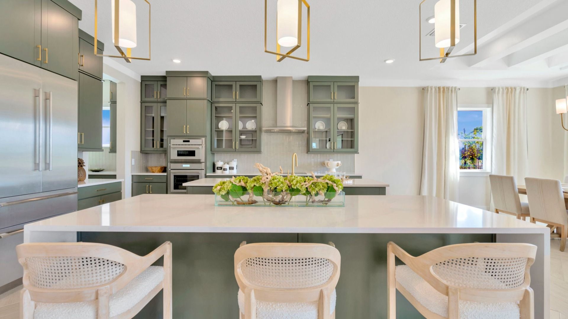 The Kitchen of another Grand Sabal Model which is available at Serengeti.