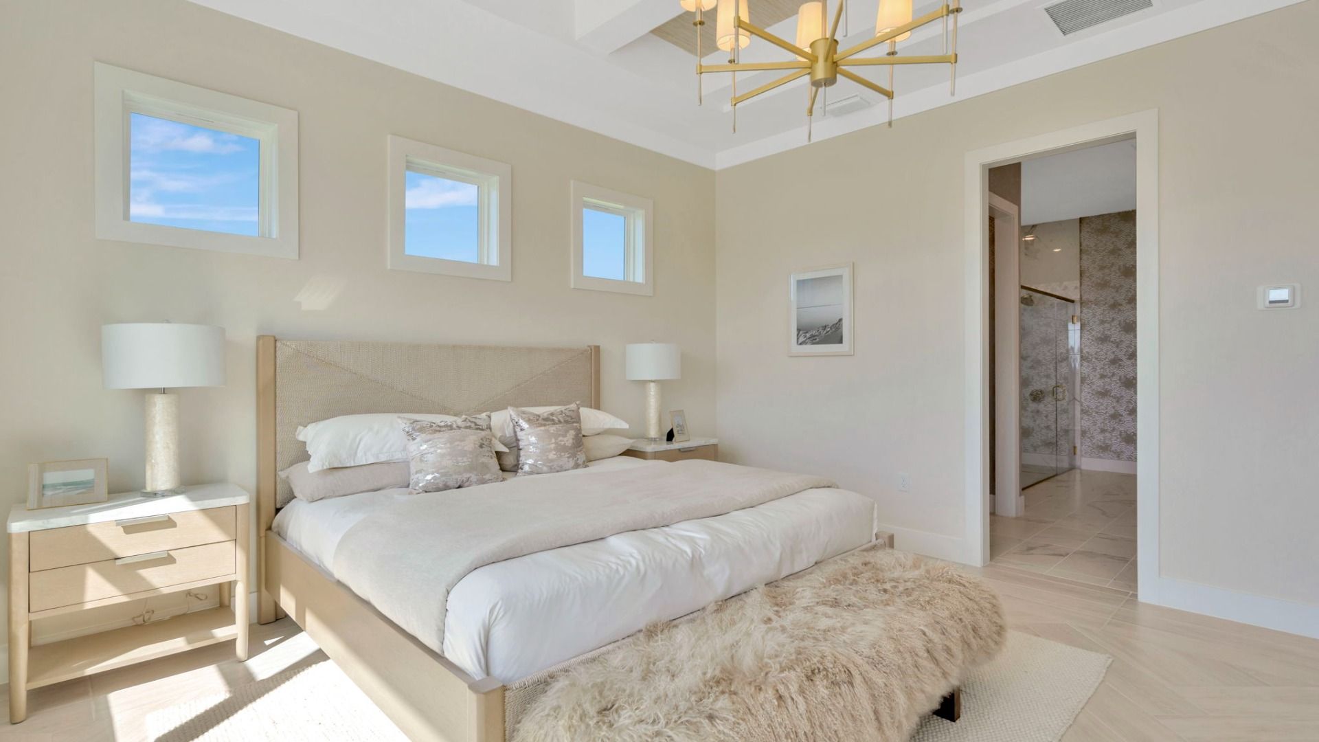 The Primary Bedroom of another Grand Sabal Model which is available at Serengeti.