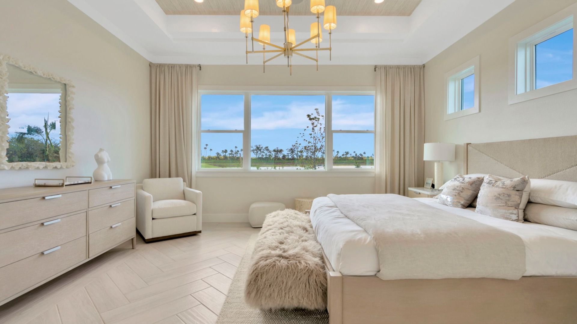 The Primary Bedroom of another Grand Sabal Model which is available at Serengeti.