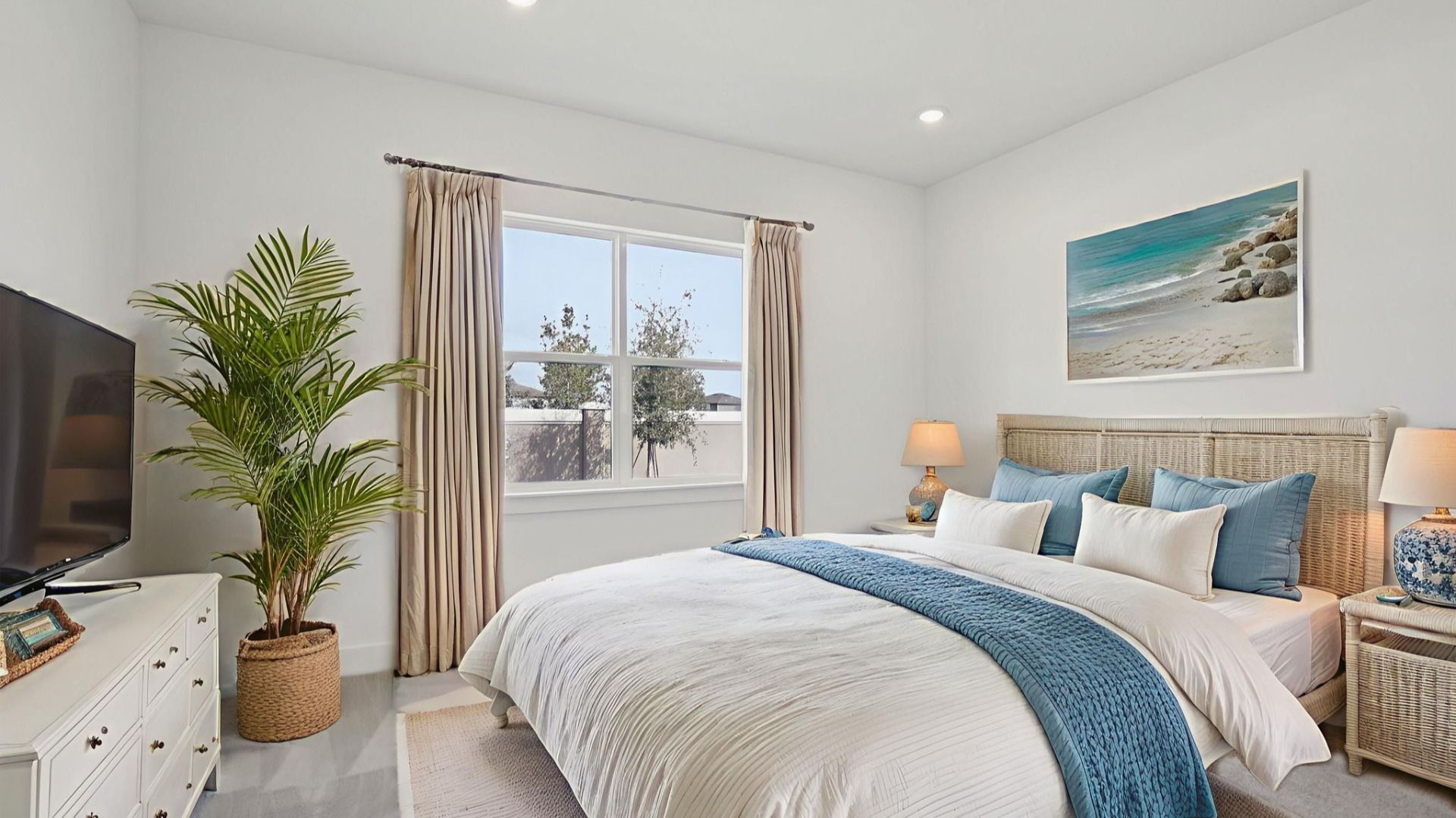 The Virtually Staged Primary Bedroom