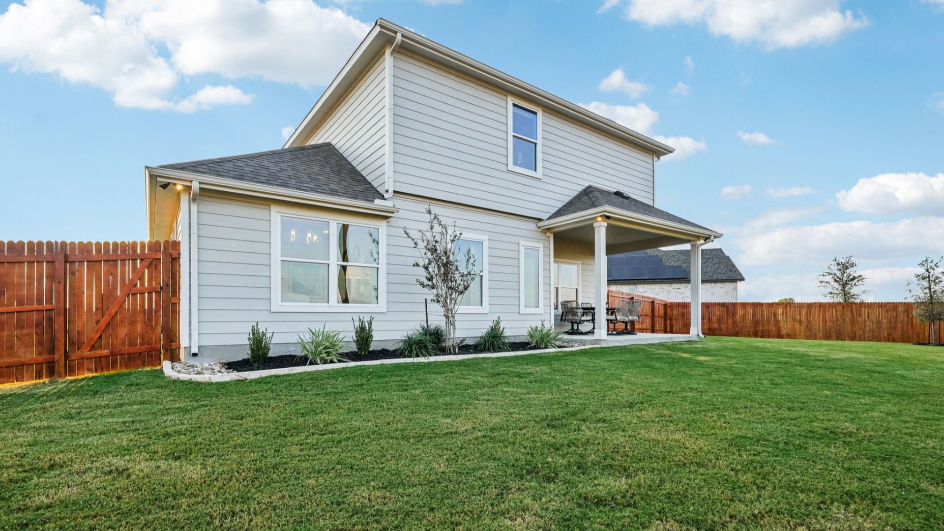 Large Backyard complete with outdoor covered patio