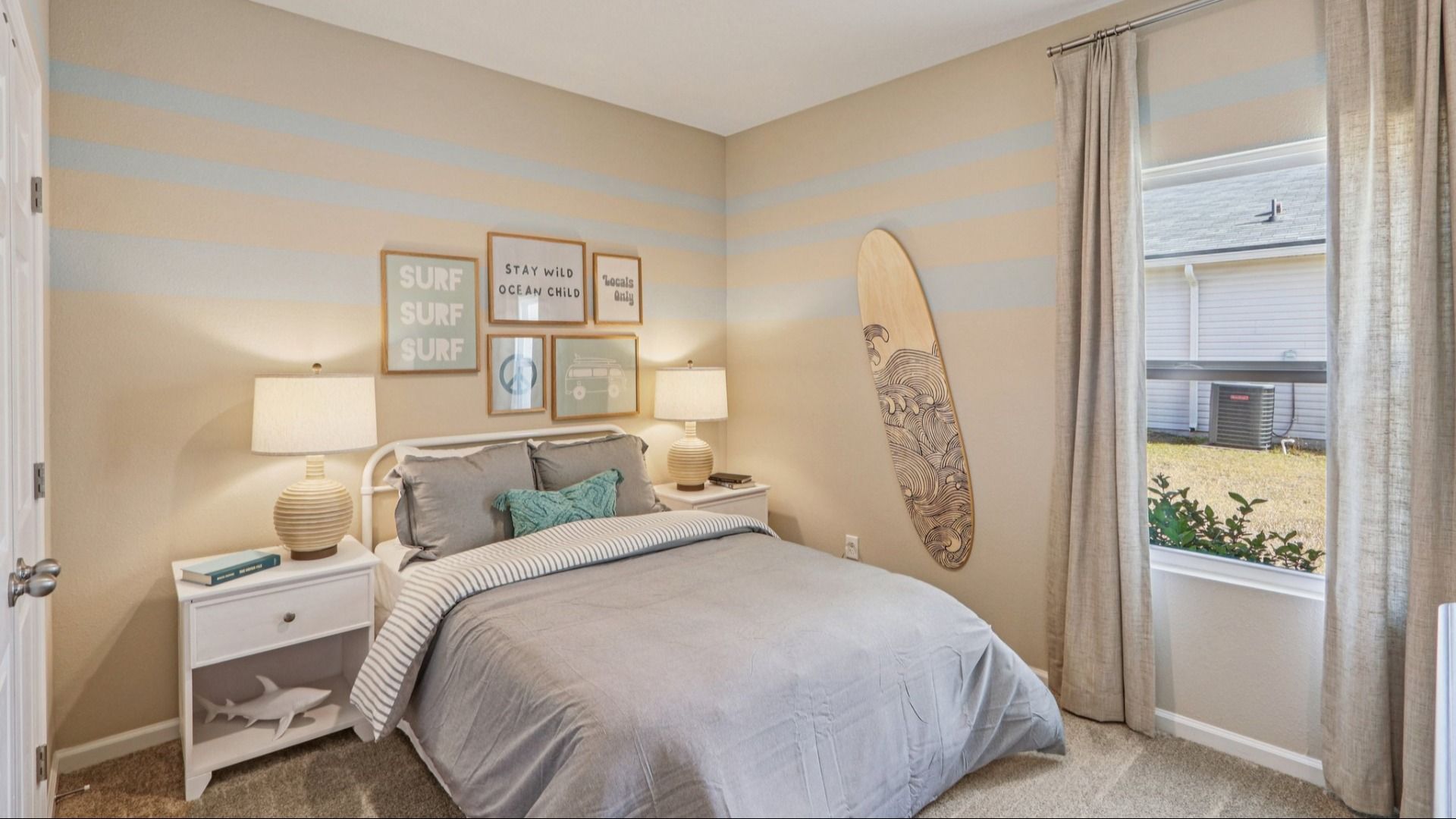 Elegant guest bedroom in Panther Creek in Jacksonville.