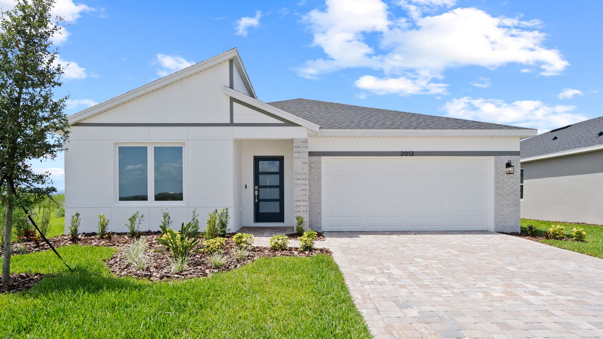 Atwood Floorplan in Modern Elevation by DRB Homes in Haines City, FL.