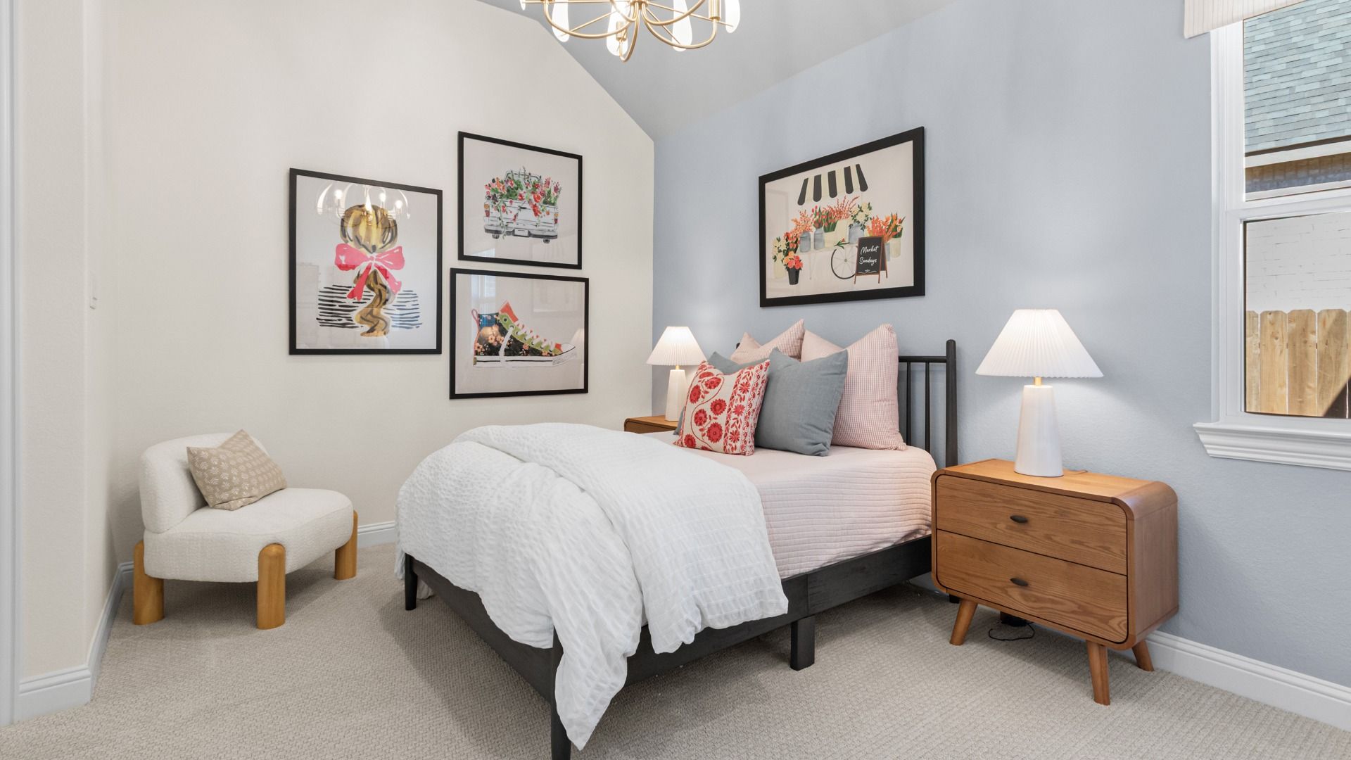 This inviting guest bedroom provides a comfortable retreat for family and friends in Wildrye.
