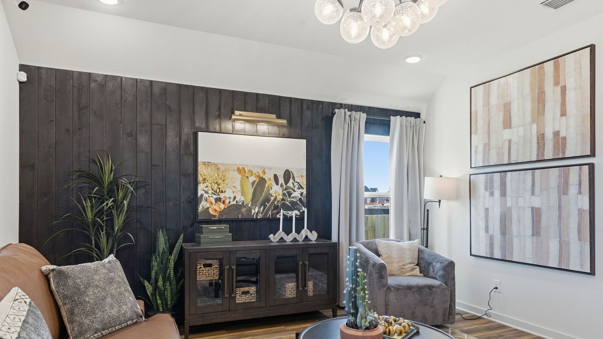 Modern single family home design with unique architectural style.