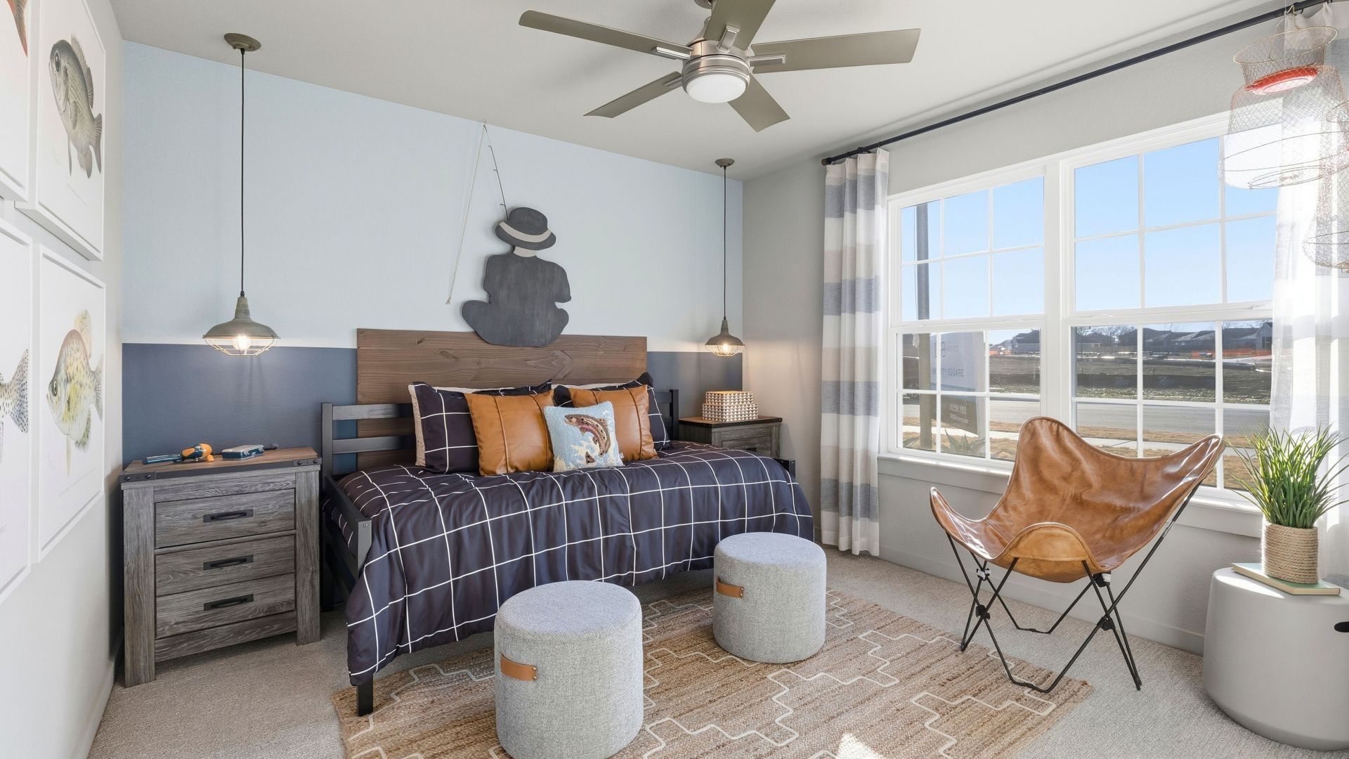 Modern single family home design with unique architectural style.