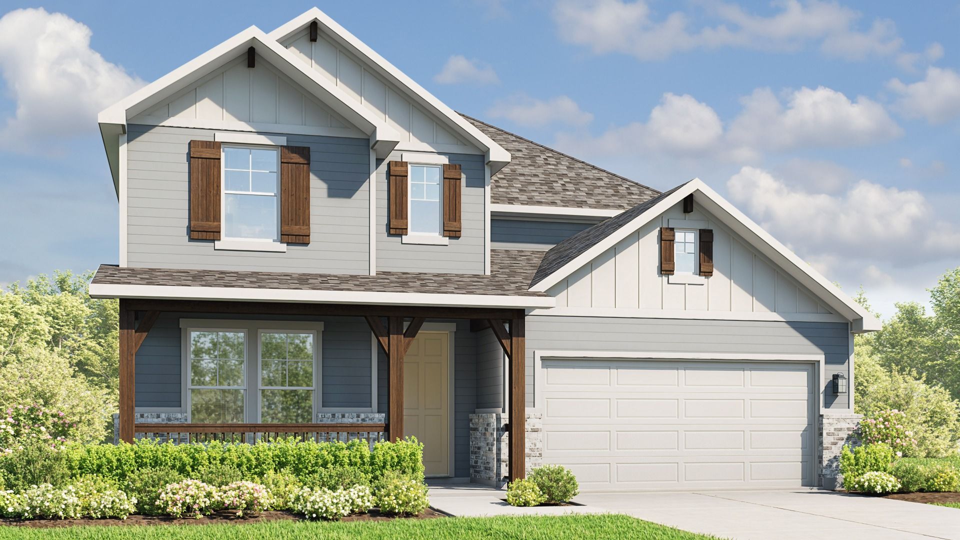 Elm - Oaks at San Gabriel: Georgetown, Texas - DRB Homes