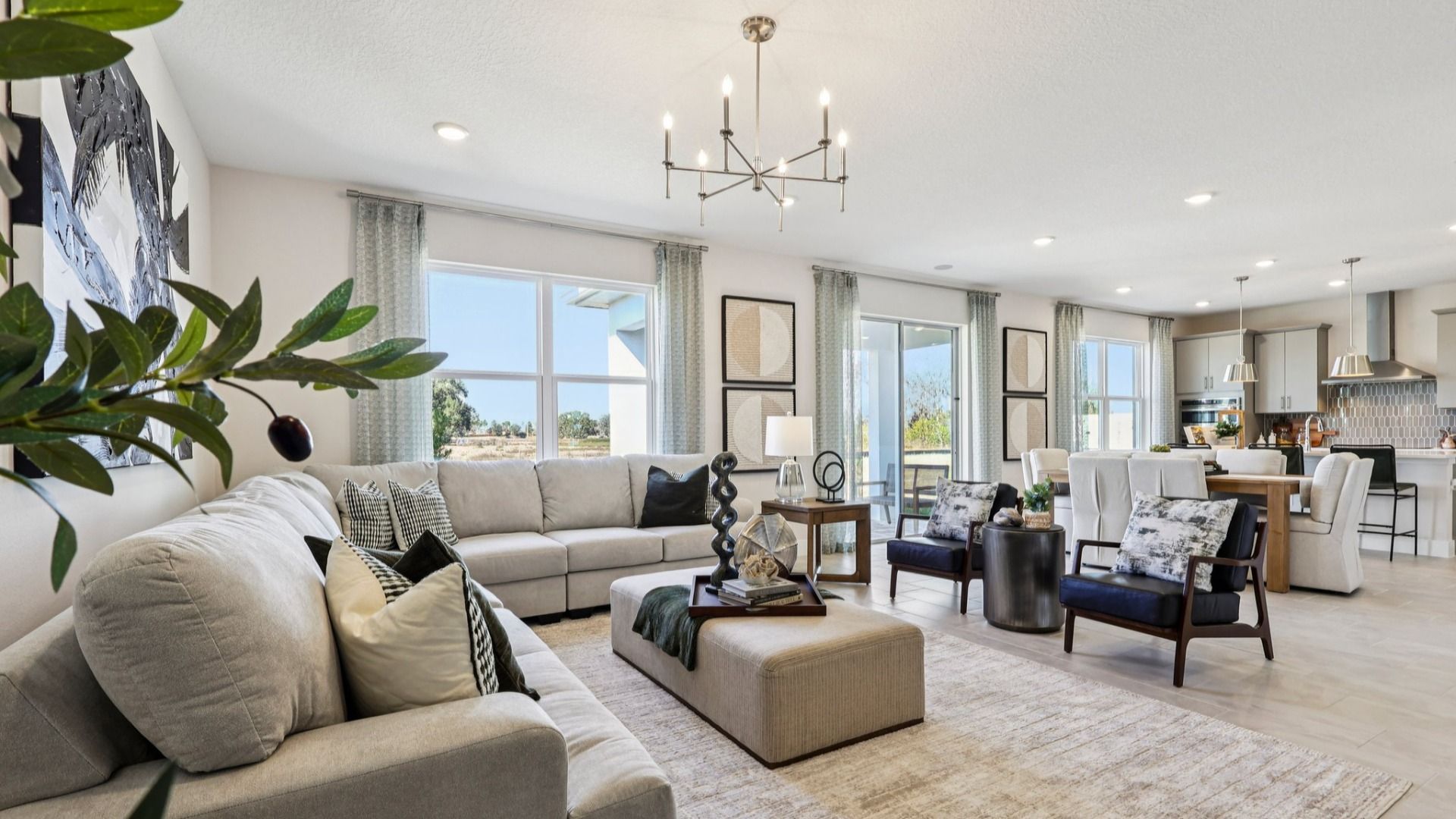 The Mangrove Model Floorplan Living Area by DRB Homes