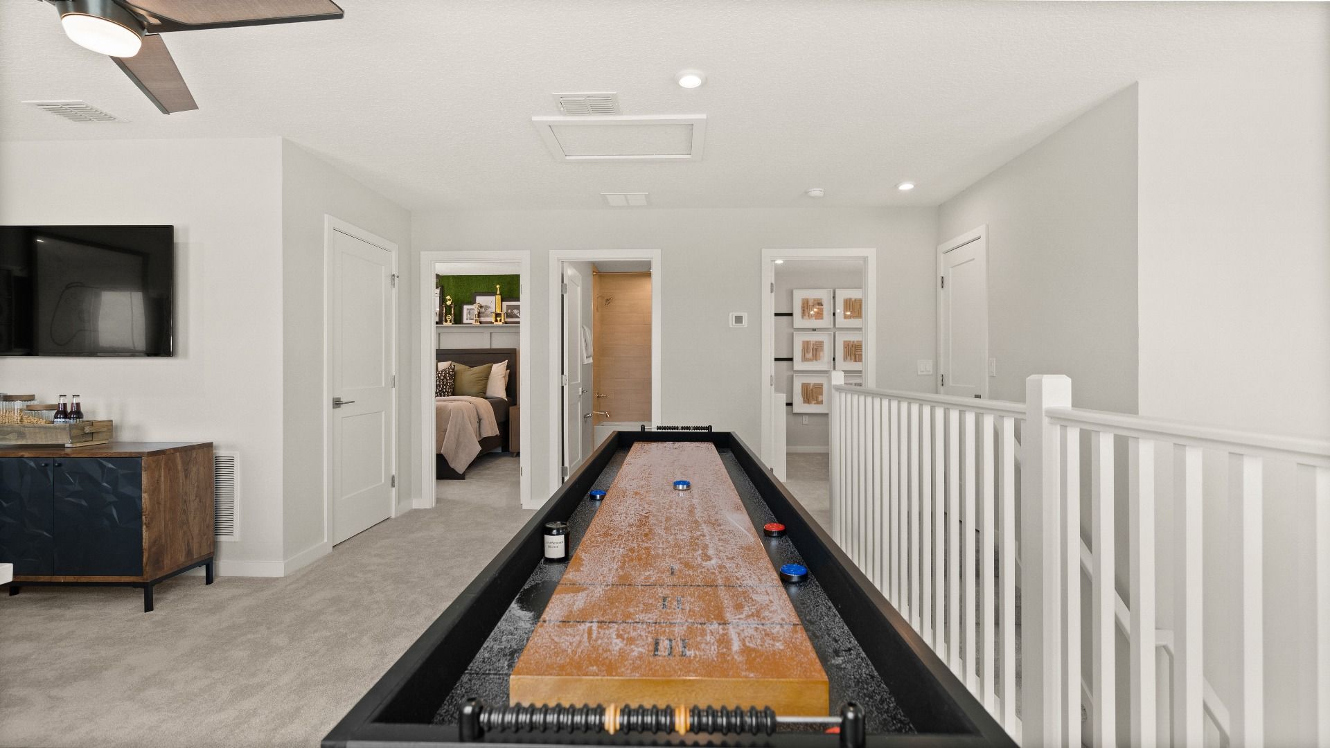 The Jupiter Model Home, Features a Second Floor Loft Space, that is Available in Hamilton Bluff.