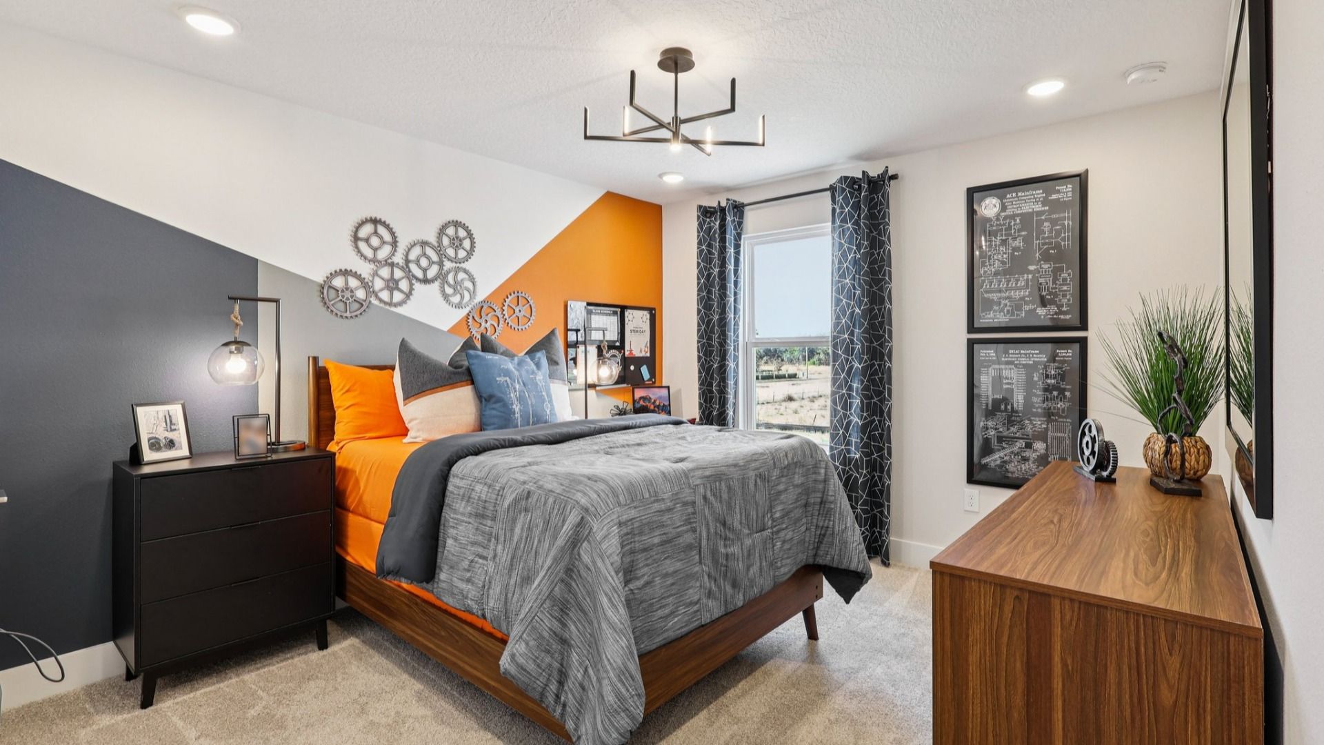 Lakeside at Satilla Model Home Second Bedroom in the Mangrove Floor Plan by DRB Homes