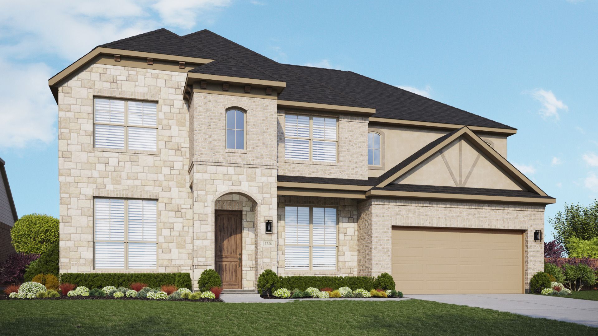 Contemporary residential home design with innovative architecture.