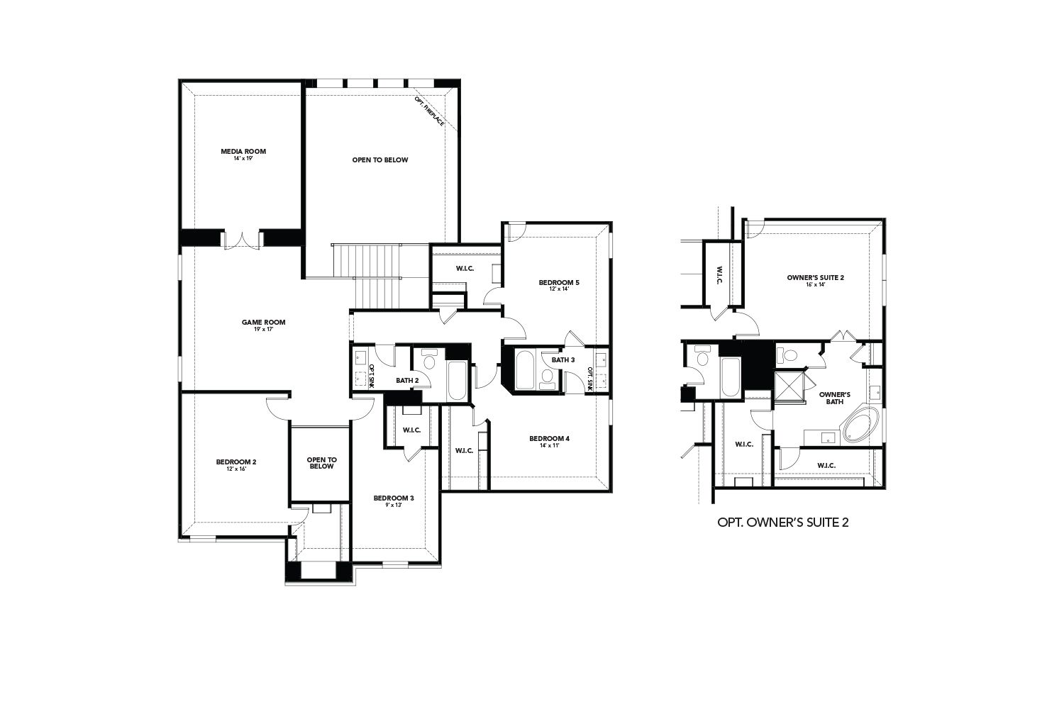 Explore luxury residential architecture with a modern design in this elegant single family home floor plan.