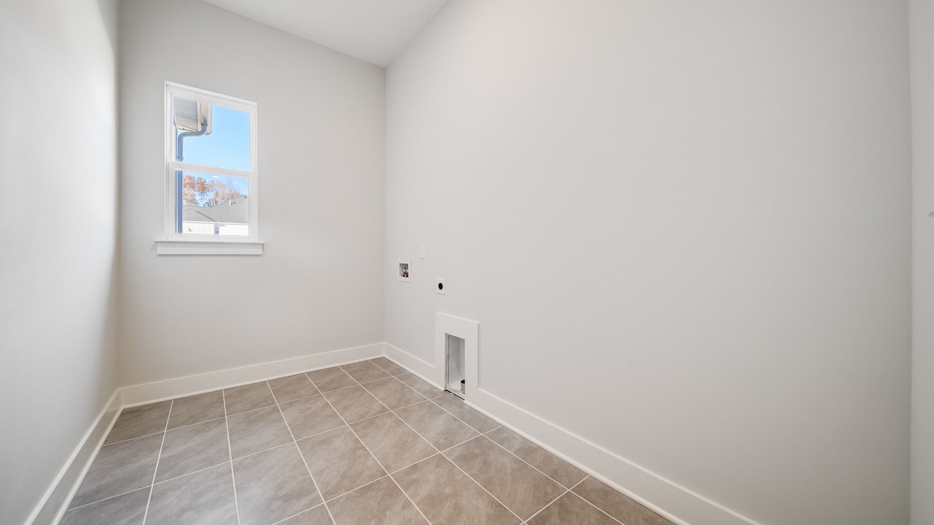 Dedicated laundry room with washer/dryer hookups
