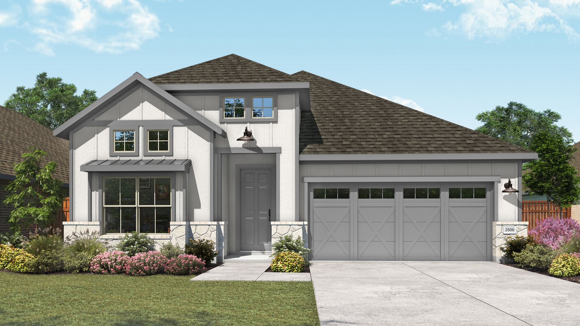 Modern single-family home design in residential architecture