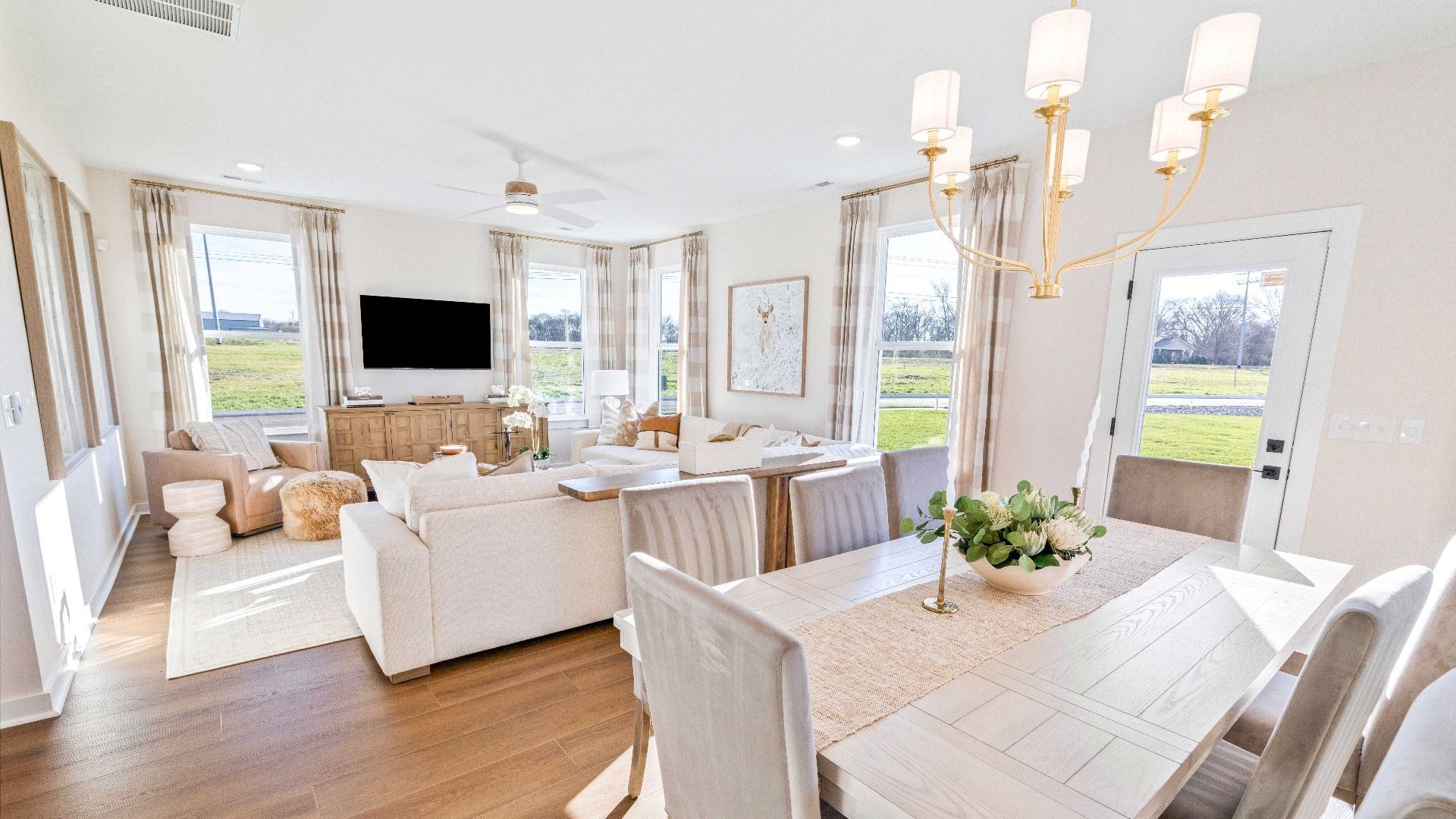 Neutral color pallet and tons of natural light make this home serene and inviting