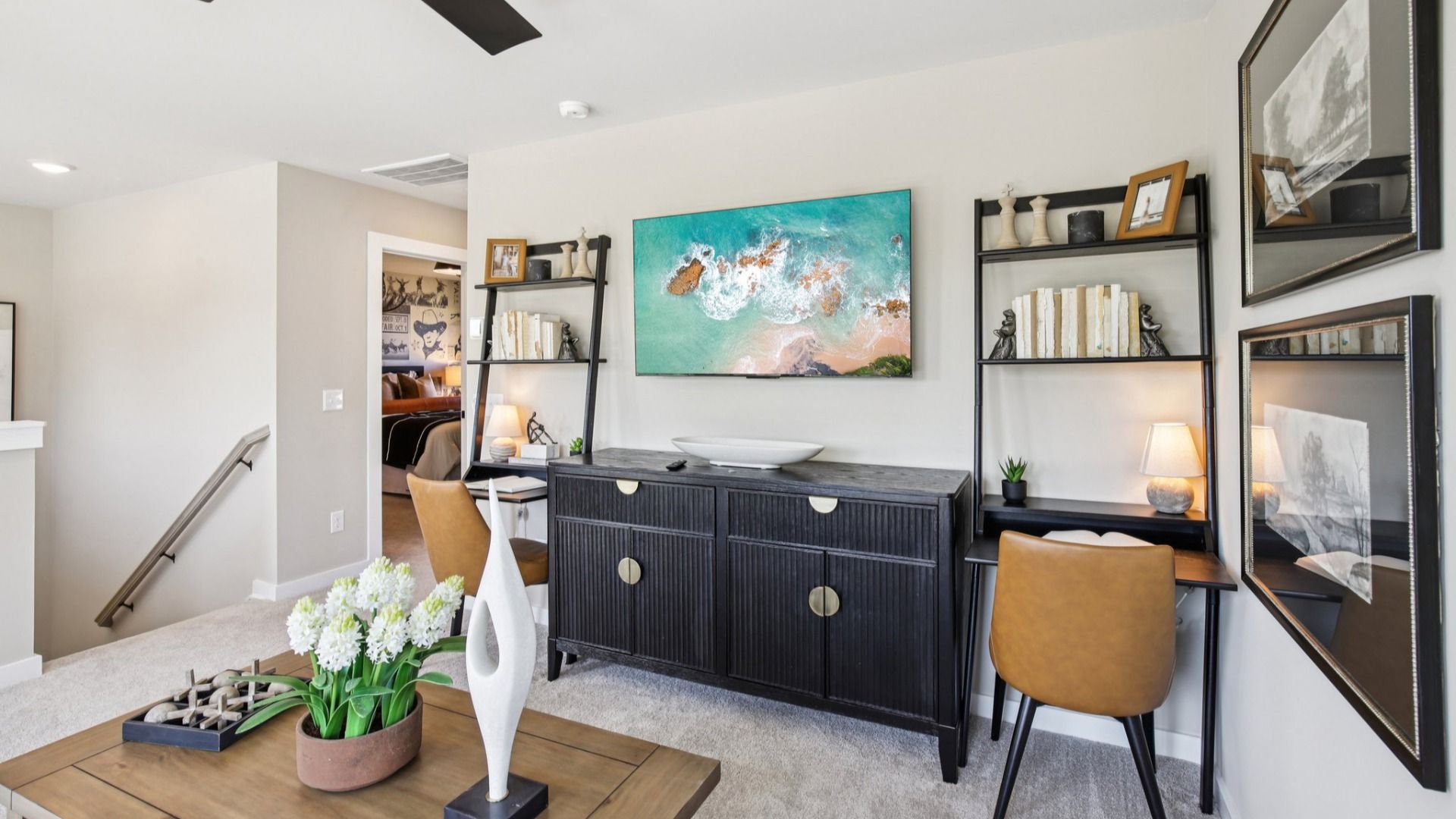 Cozy loft space for additional seating areas for your home to gather
