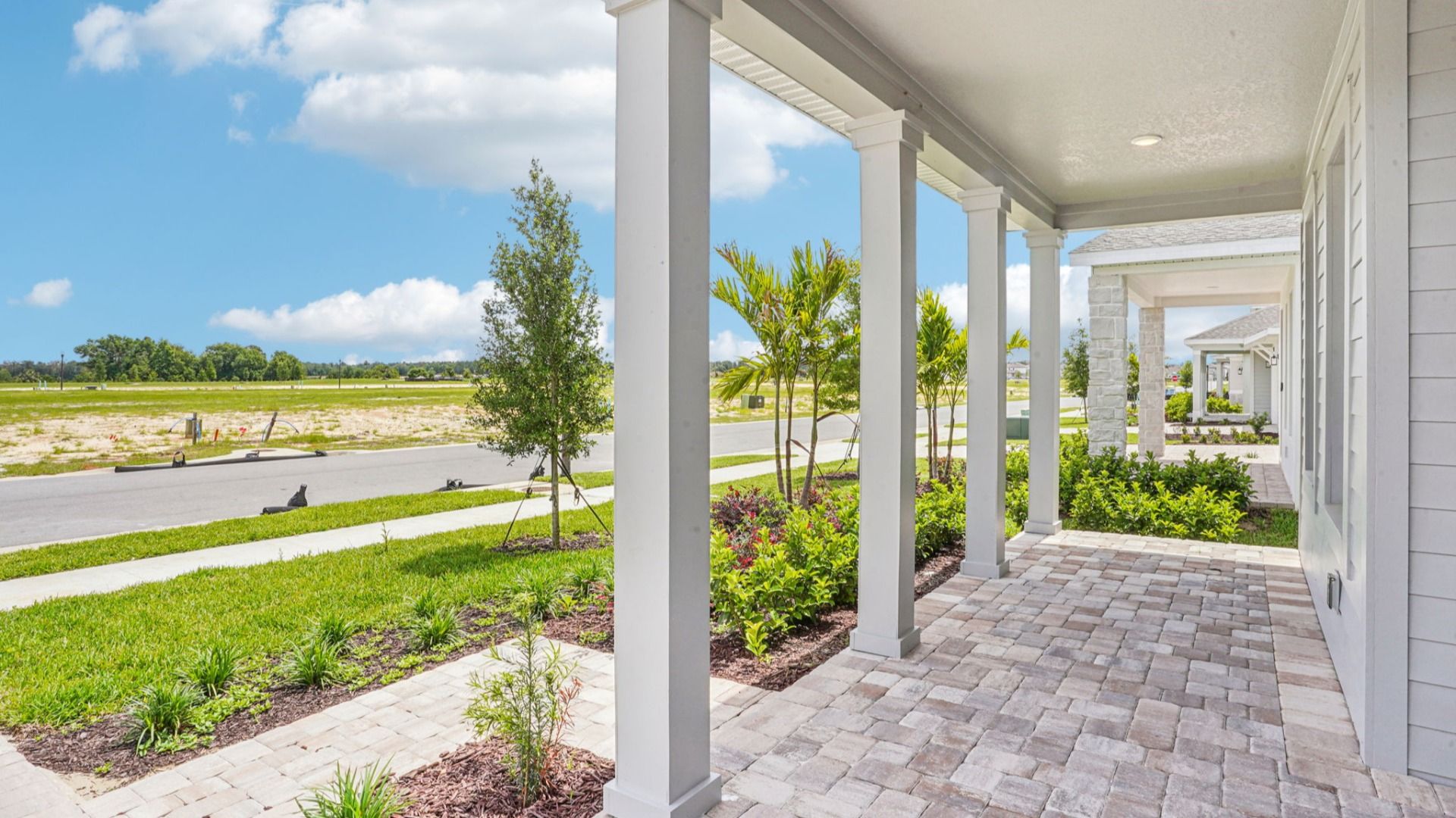 Plumeria Floor Plan Front Exterior featuring a spacious front by DRB Homes in Trailside located in Mount Dora, FL