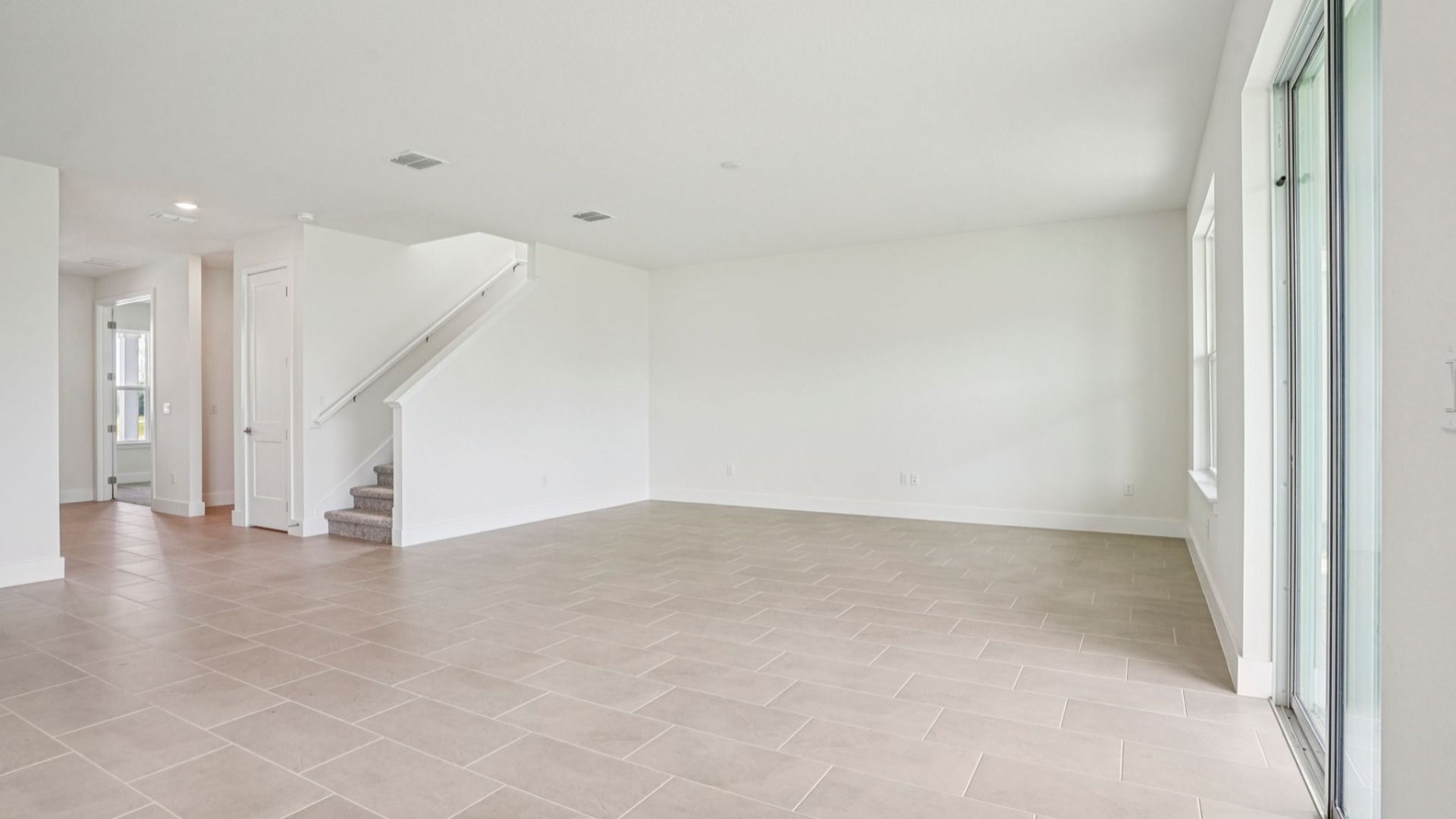 Plumeria Floor Plan featuring a spacious living area by DRB Homes in Trailside located in Mount Dora, FL