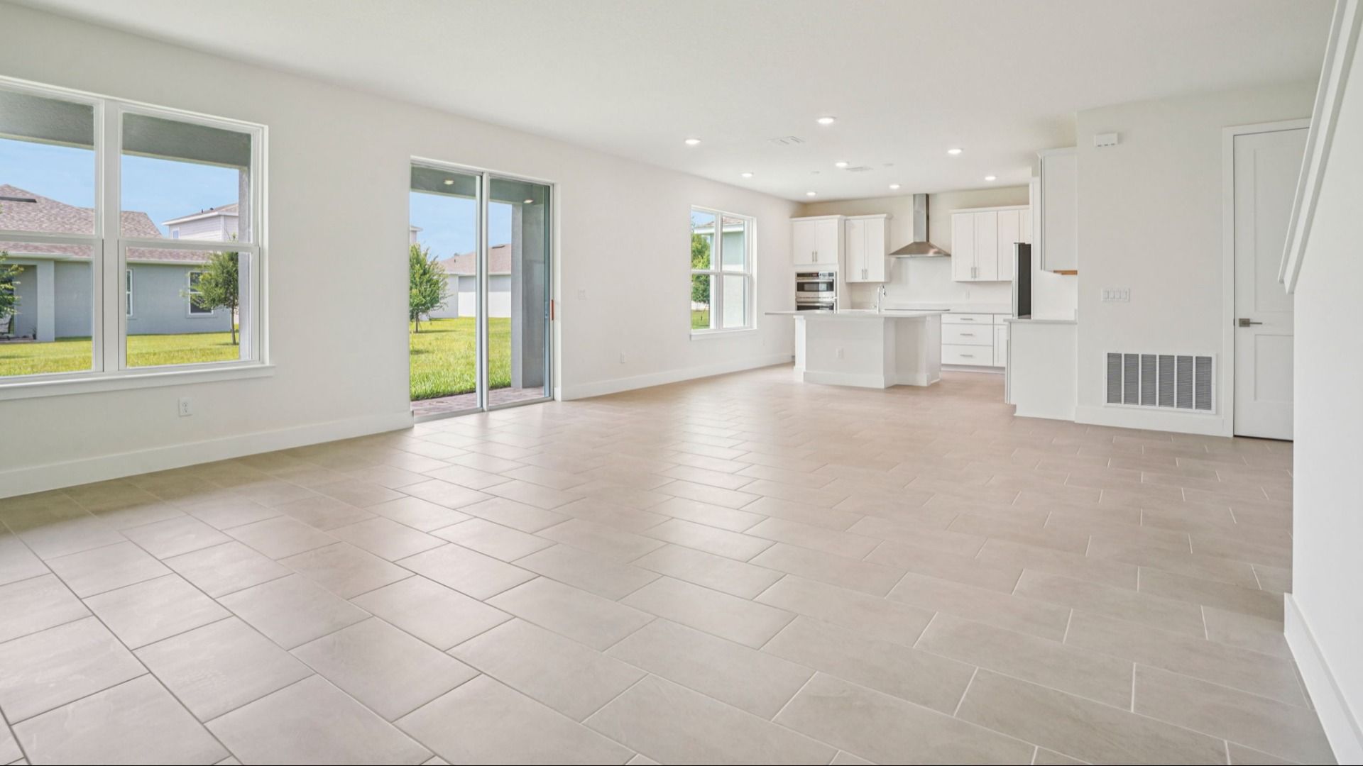 Plumeria Floor Plan featuring a spacious open concept living area by DRB Homes in Trailside located in Mount Dora, FL