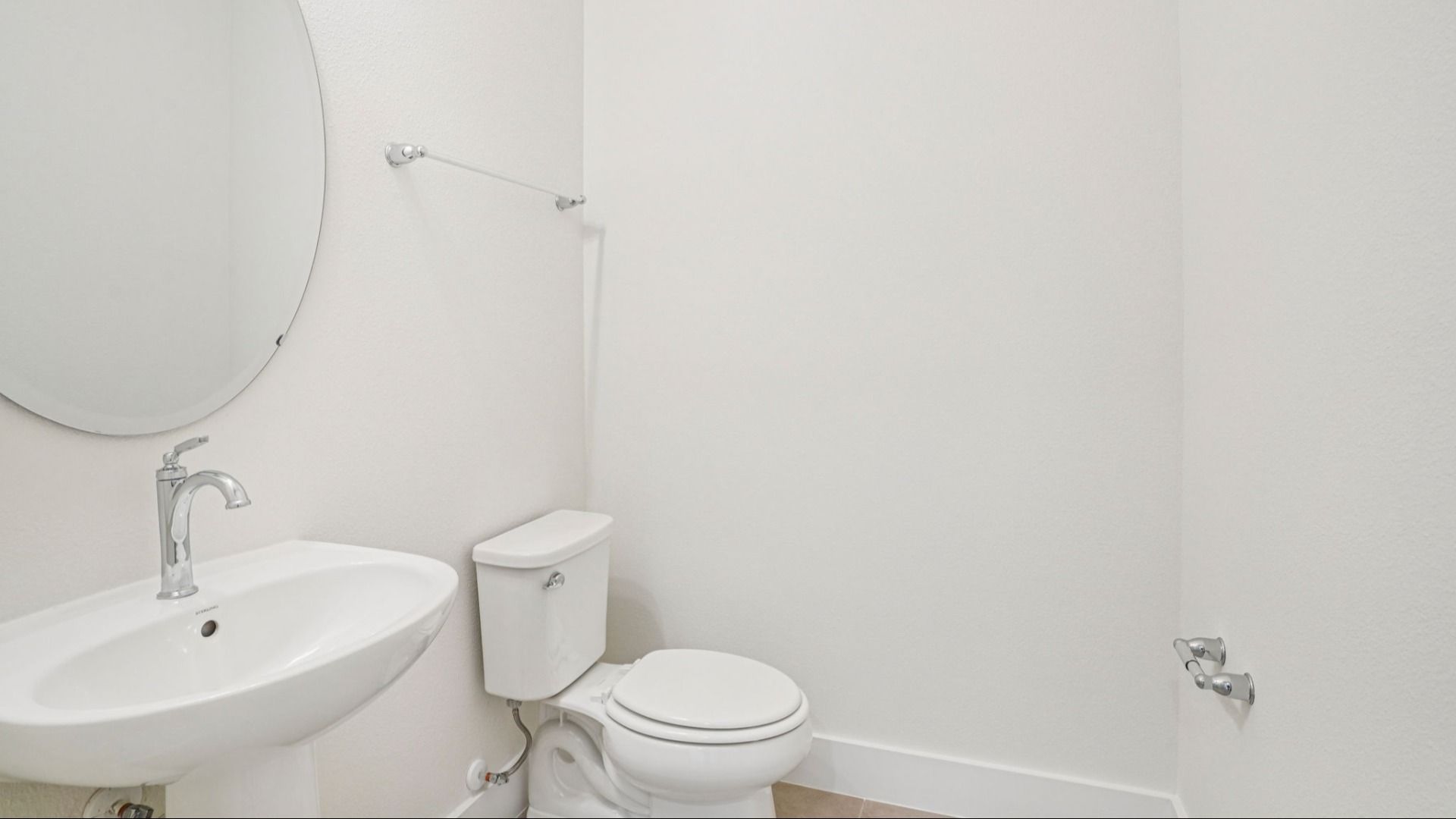 Plumeria Floor Plan first floor half bathroom by DRB Homes in Trailside located in Mount Dora, FL