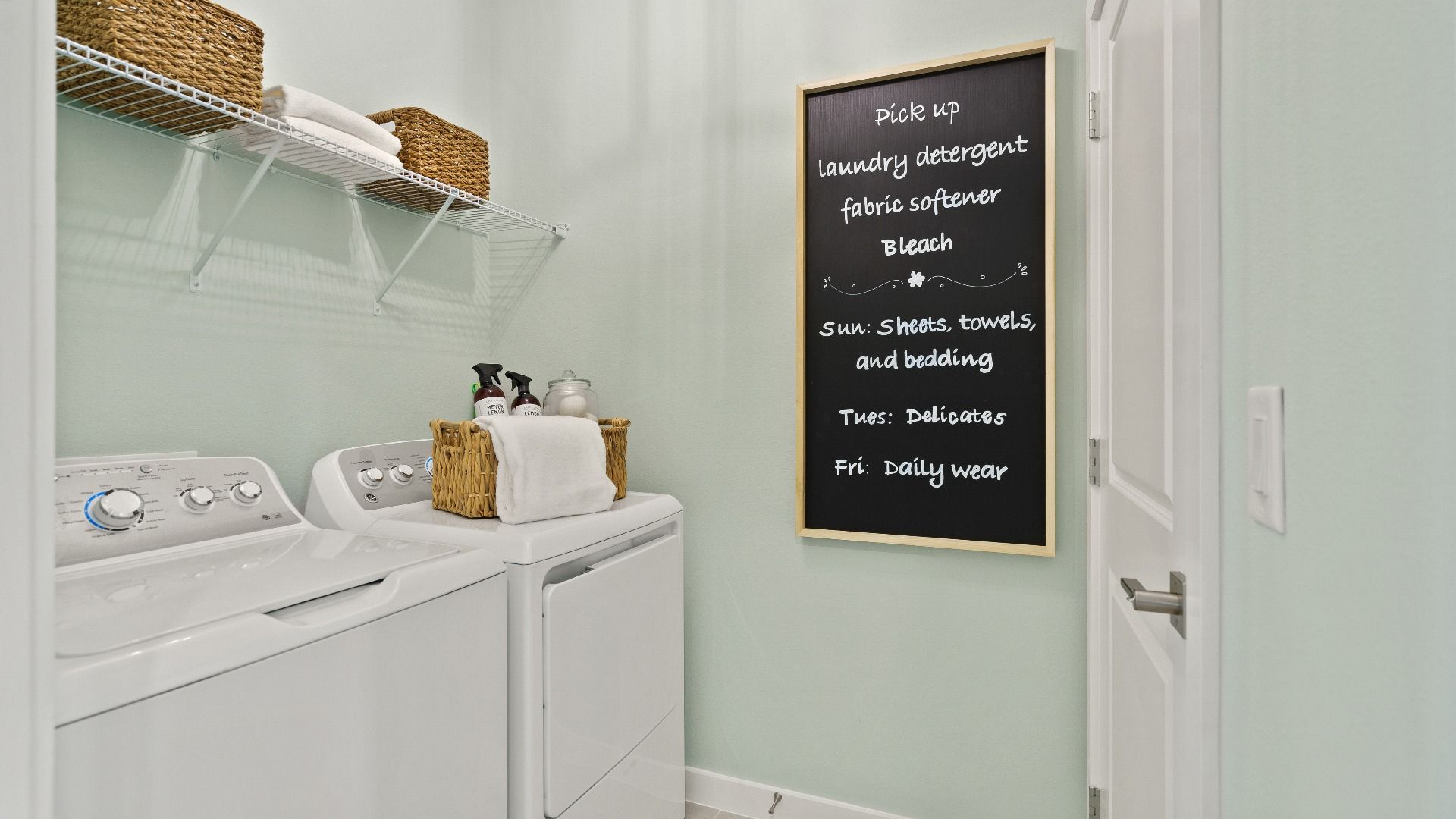 Castaway Model well appointed laundry room off of the garage, new home plan available at Liberty Trace in Haines City, fl
