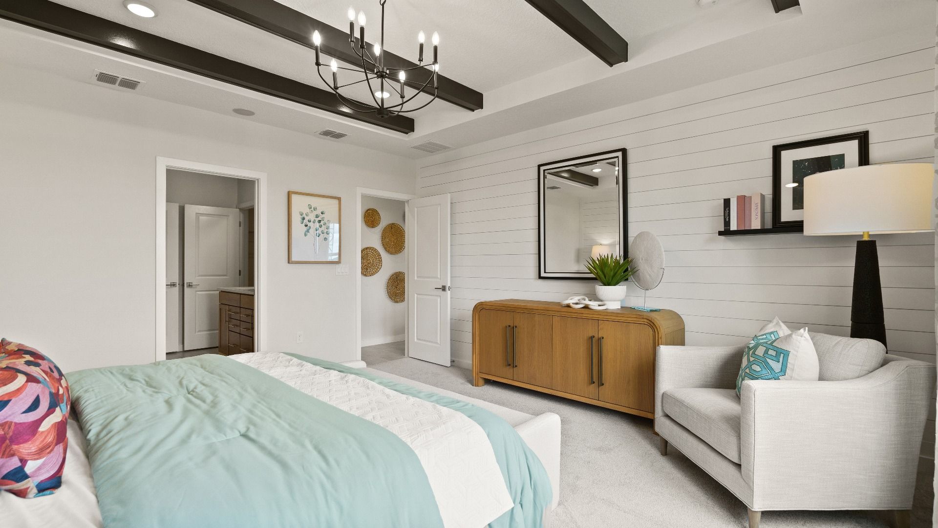 Castaway Model Home Primary Suite, new home plan available at Liberty Trace in Haines City, fl