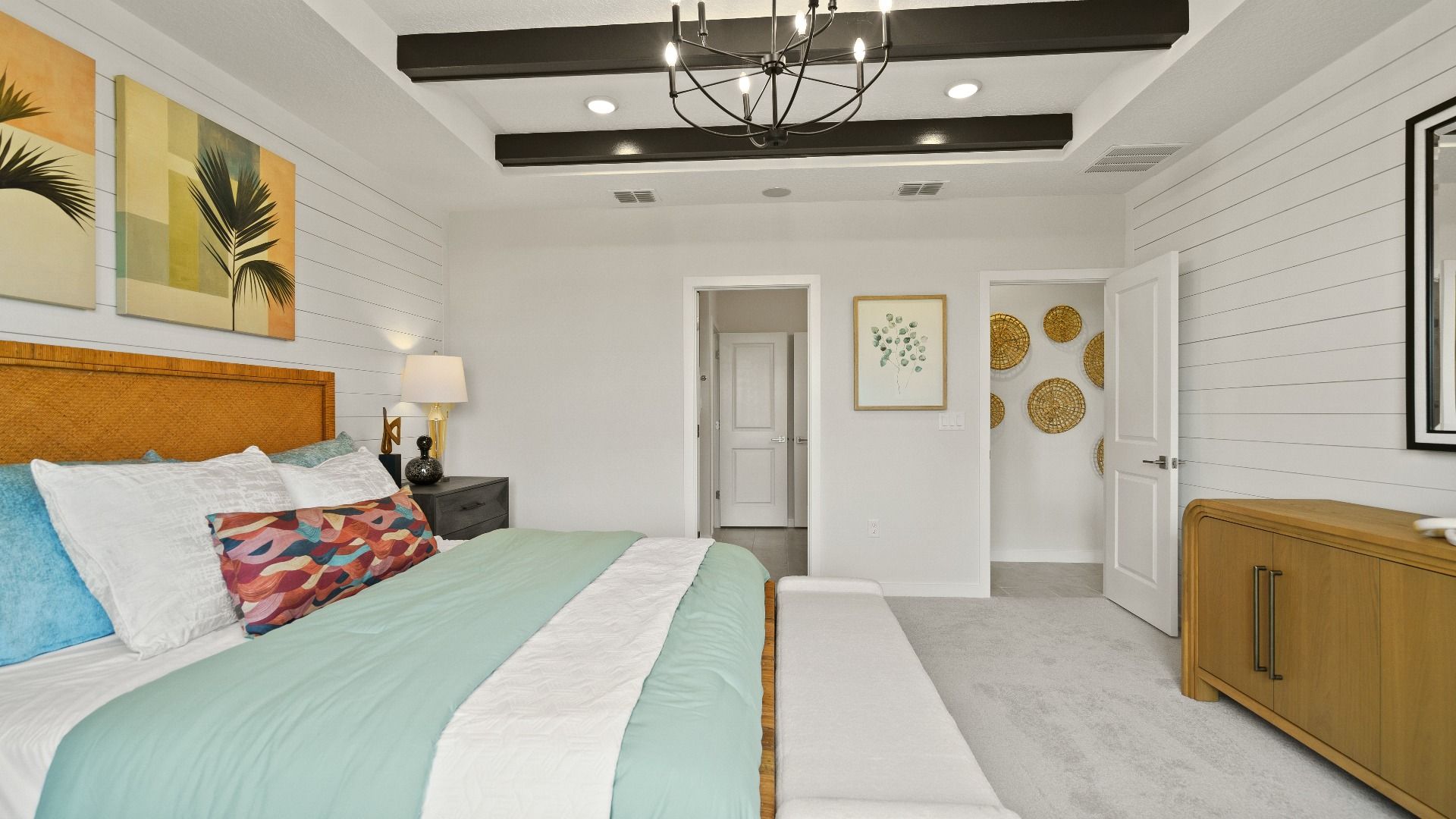 Castaway Model Home Primary Suite, new home plan available at Liberty Trace in Haines City, fl