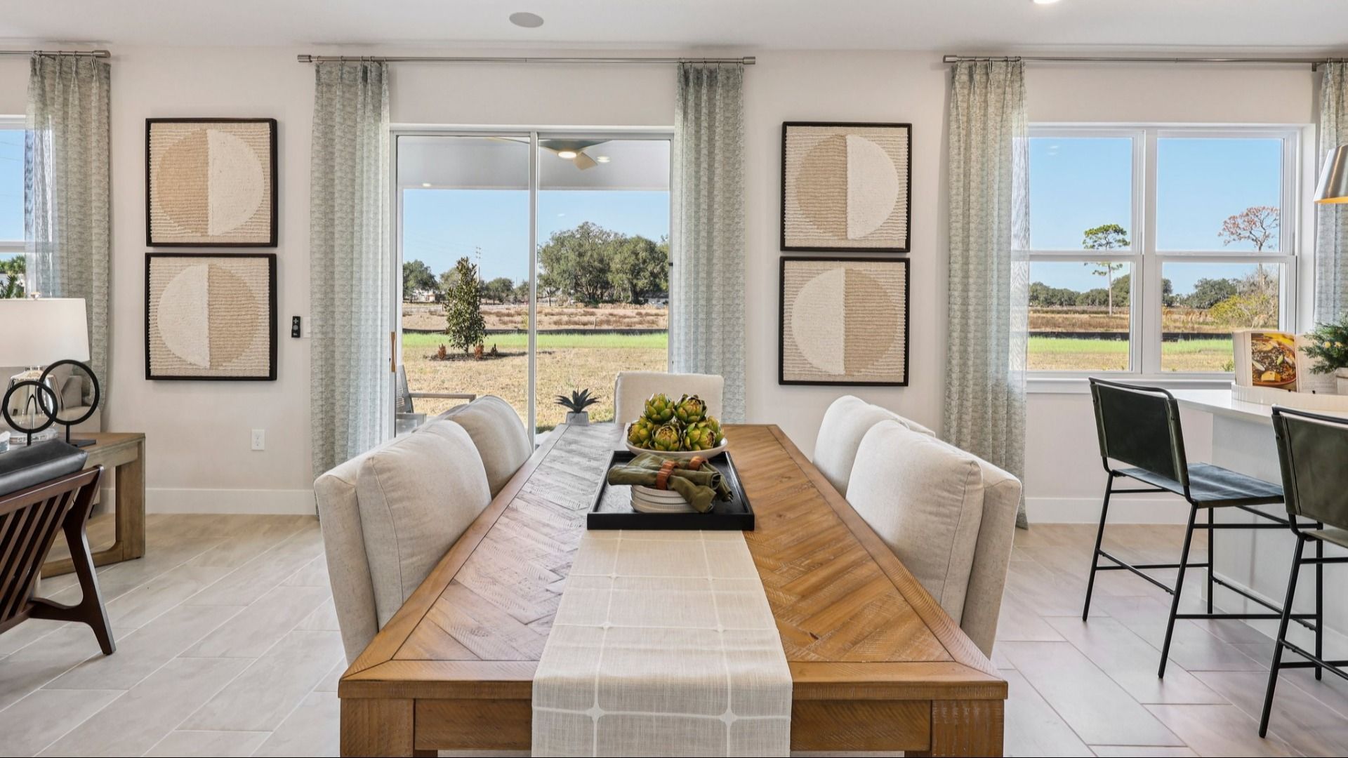 Dining Area in New Single Family Homes in New Smyrna Beach Ardisia Park DRB Homes.
