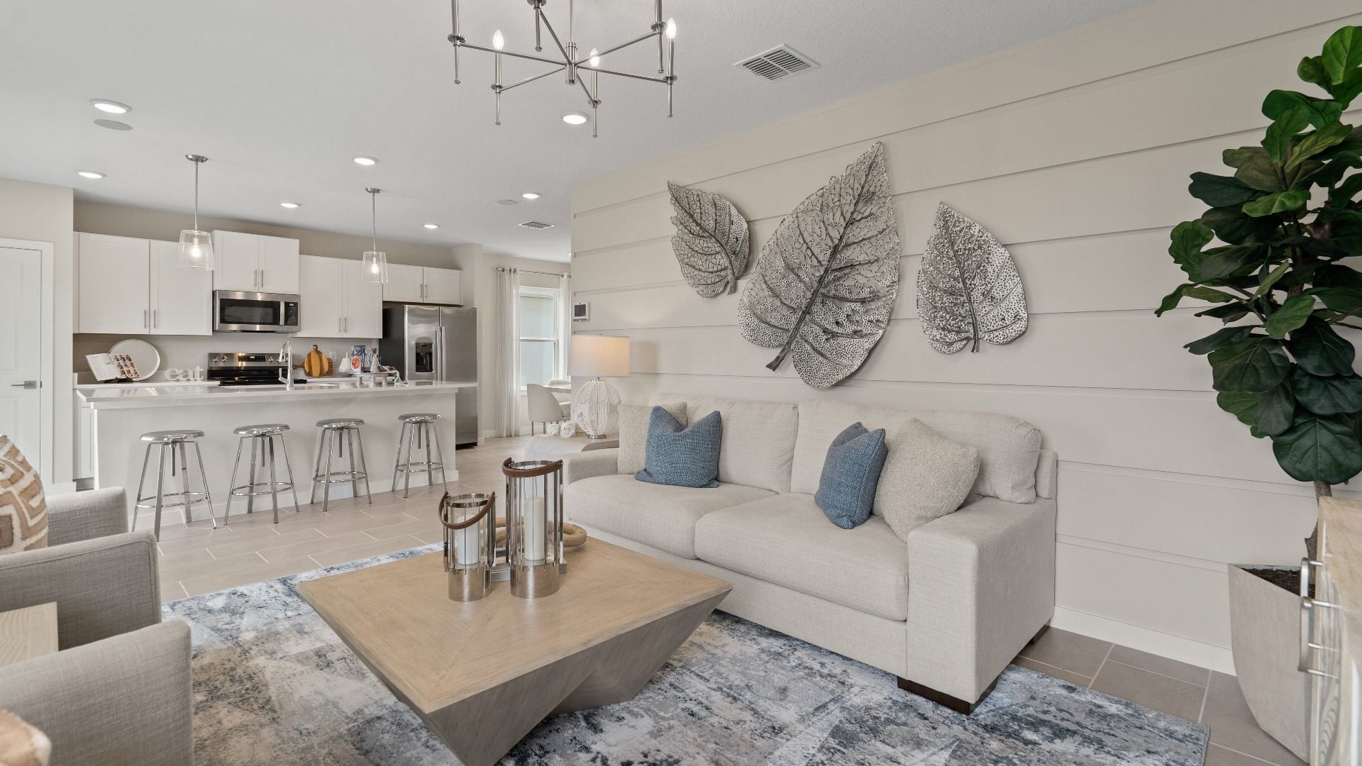 Living Area in New Single Family Homes in New Smyrna Beach Ardisia Park DRB Homes.