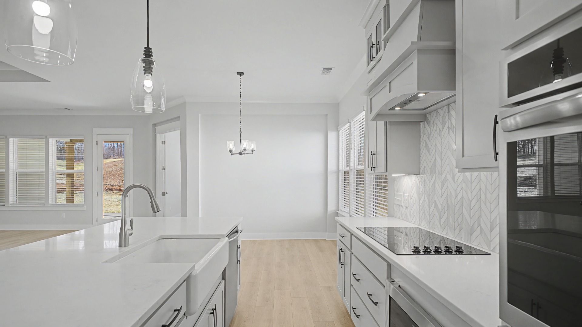 Kitchen with nearby dining area