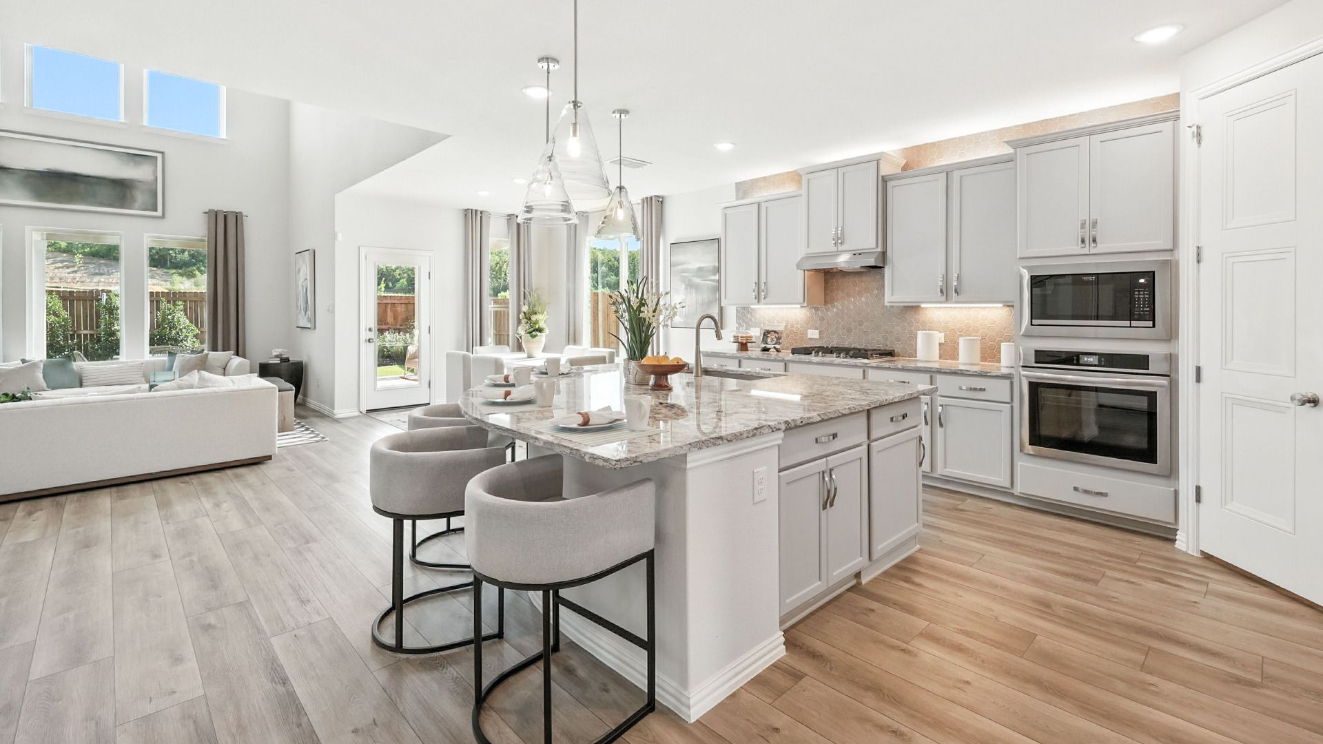 Explore luxury residential architecture with a modern design in this elegant single family home floor plan.