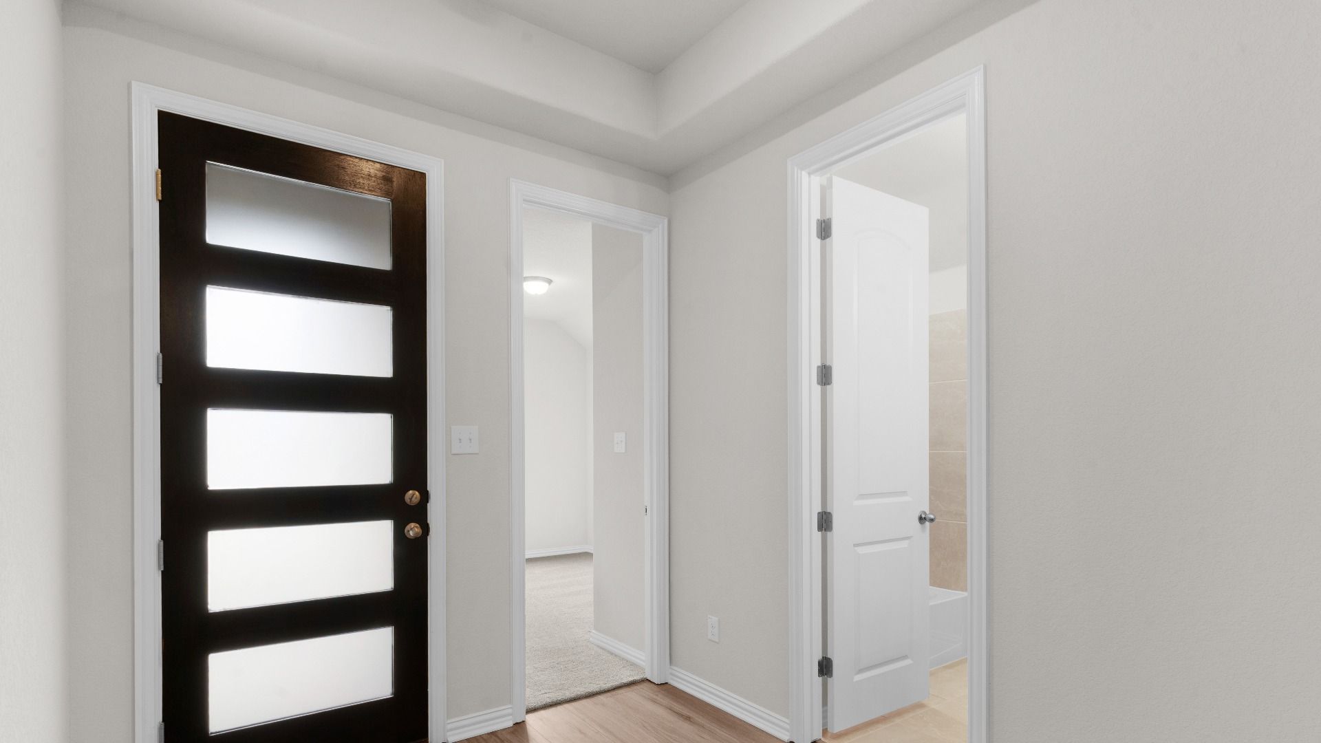 Entryway with  Raised  Ceiling