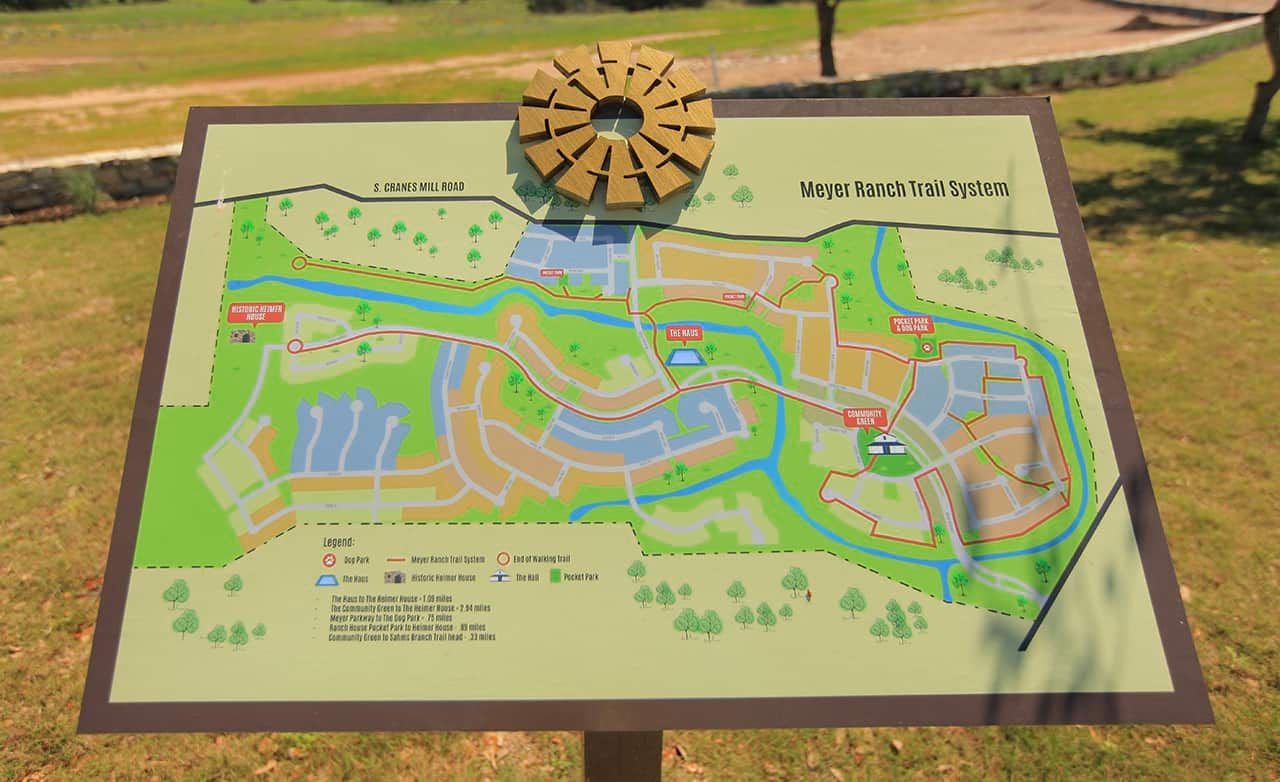 Explore Meyer Ranch's exquisite trail system, featuring scenic greenways and sophisticated community design.
