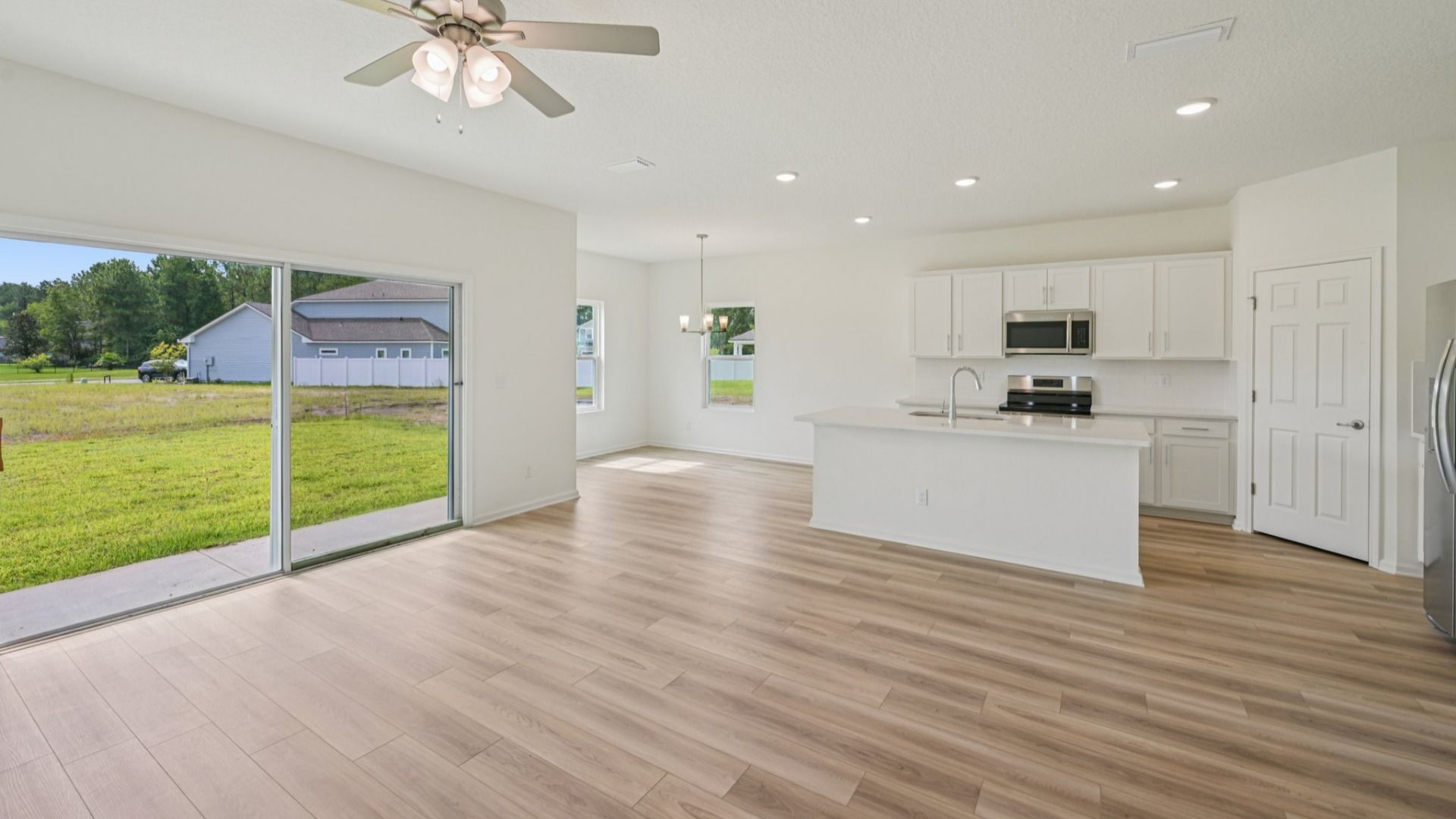 The Fleetwood Floor Plan Living Area by DRB Homes in Panther Creek New Jacksonville Home Community