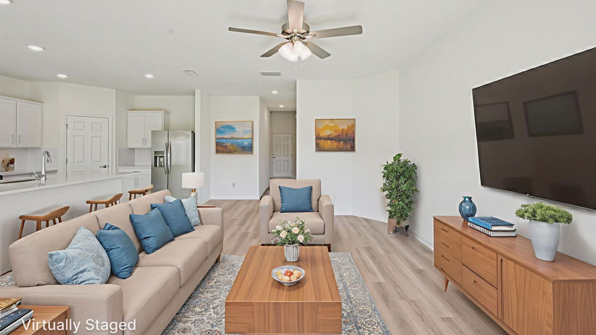 The Fleetwood Floor Plan Living Area by DRB Homes in Panther Creek New Jacksonville Home Community