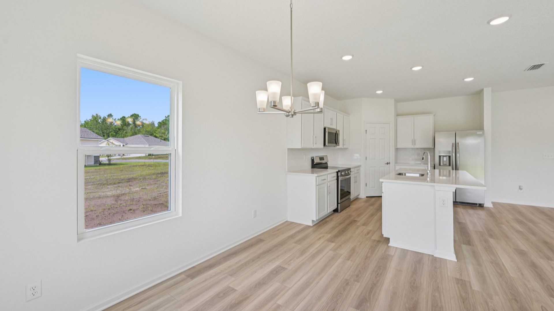 The Fleetwood Floor Plan Dining Area by DRB Homes in Panther Creek New Jacksonville Home Community