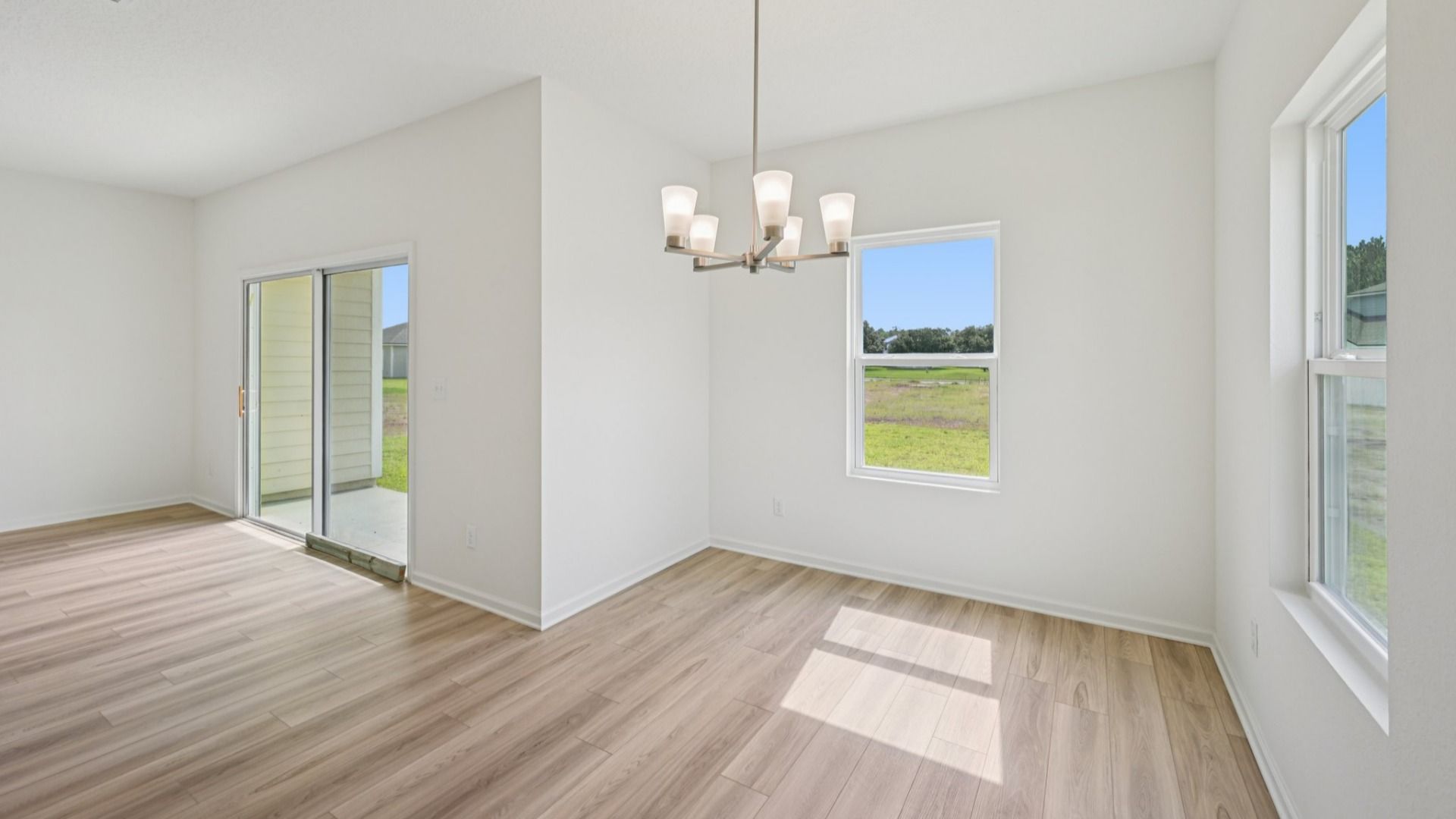 The Fleetwood Floor Plan Dining Area by DRB Homes in Panther Creek New Jacksonville Home Community