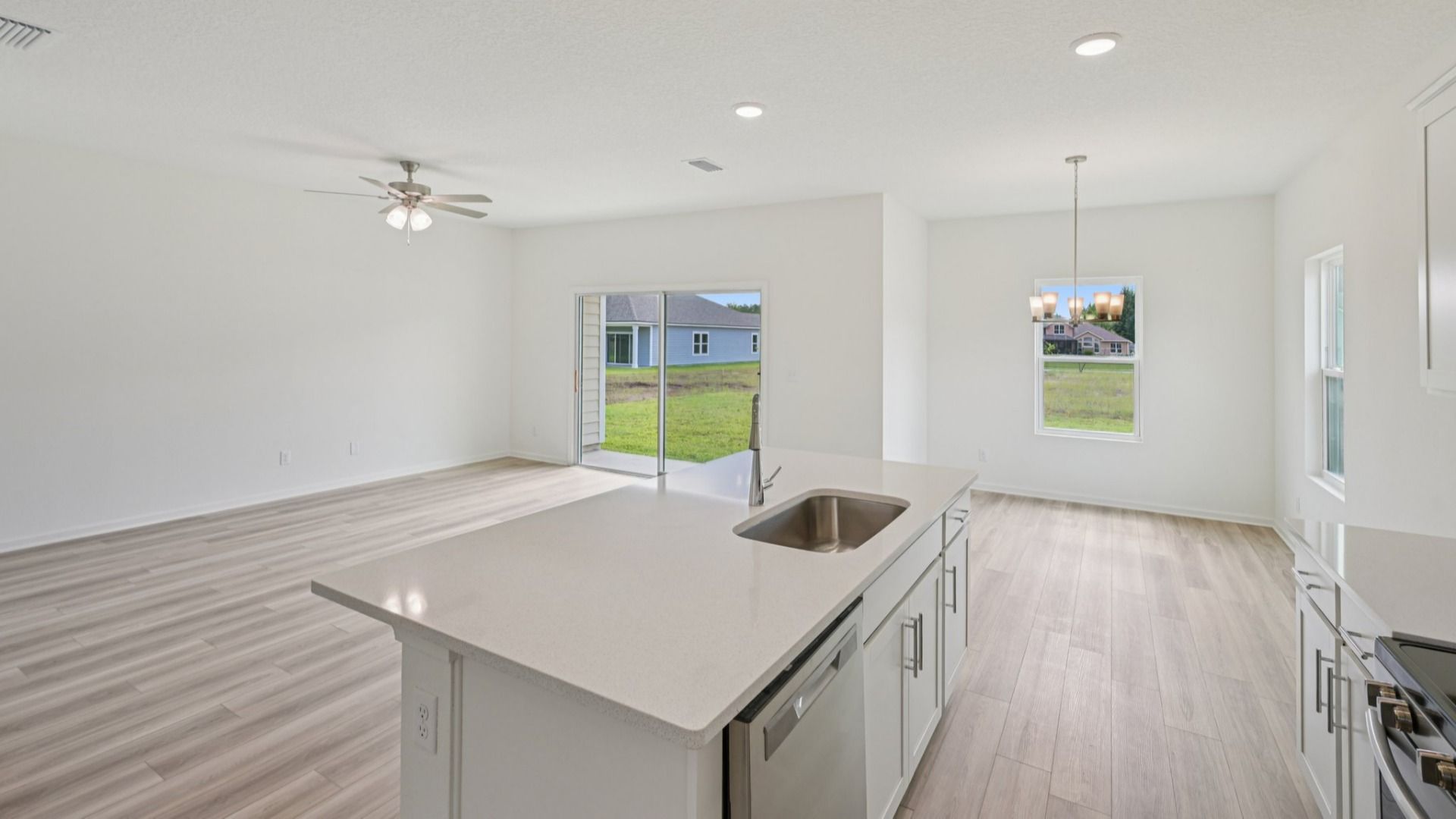 The Fleetwood Floor Plan Kitchen by DRB Homes in Panther Creek New Jacksonville Home Community