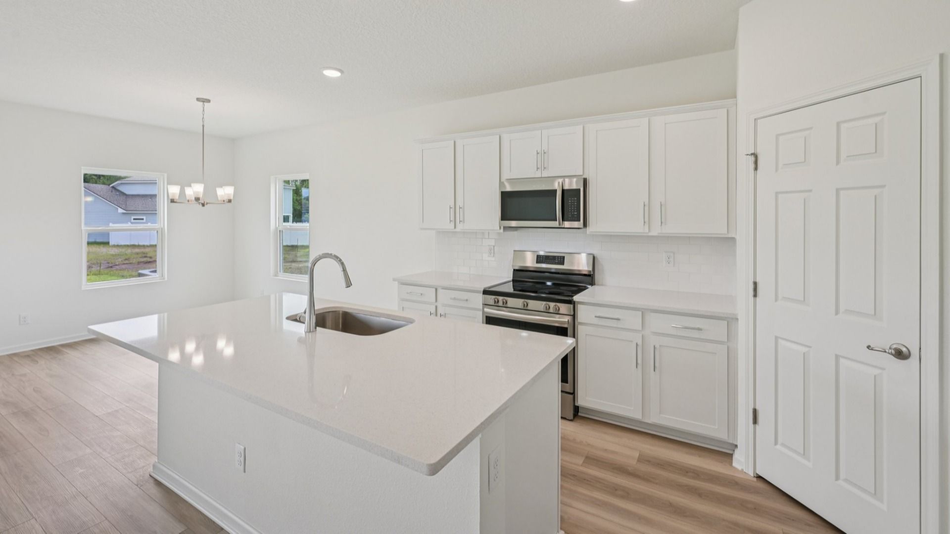 The Fleetwood Floor Plan Kitchen by DRB Homes in Panther Creek New Jacksonville Home Community