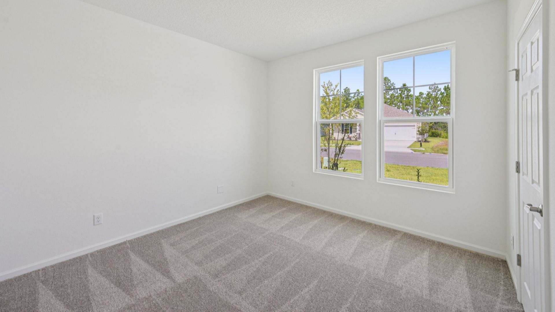 The Fleetwood Floor Plan Secondary Bedroom by DRB Homes in Panther Creek New Jacksonville Home Community