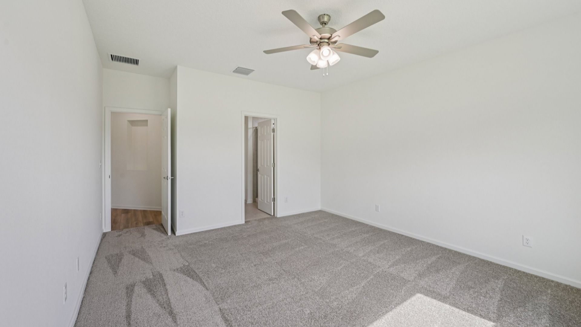 The Fleetwood Floor Plan Primary Suite by DRB Homes in Panther Creek New Jacksonville Home Community